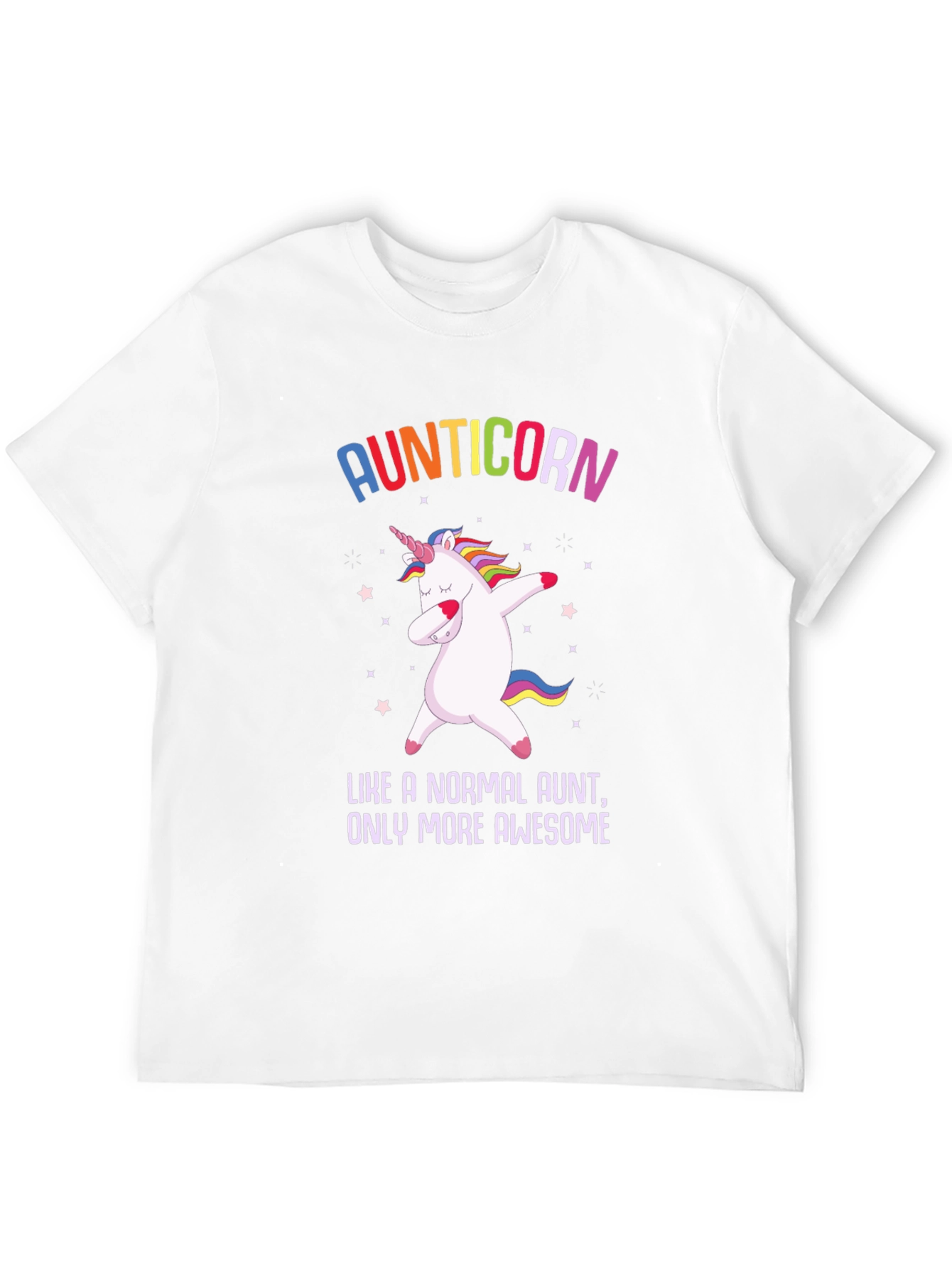 Black Aunticorn T-Shirt - Awesome Aunt Gift view 12