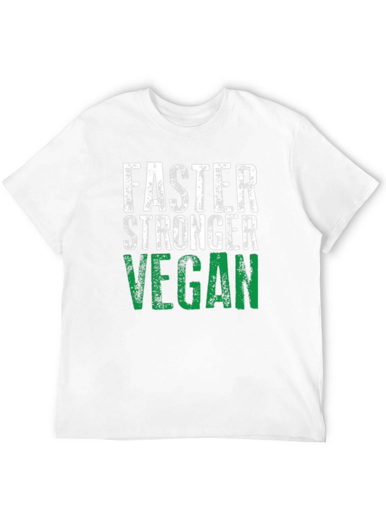 Black Faster Stronger Vegan T-Shirt - Athletic Fit view 12