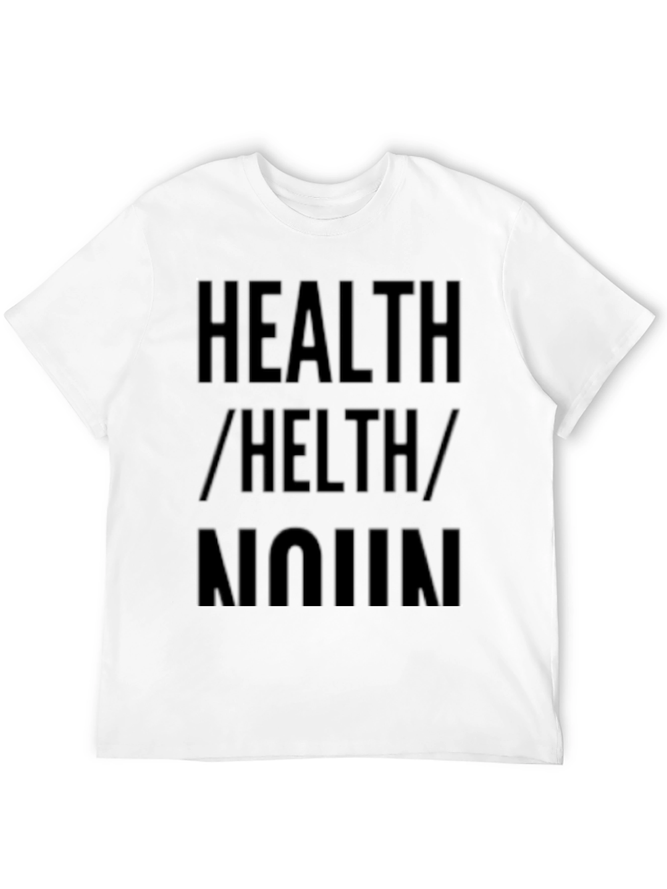 Black Health / Helth / Noun T-Shirt - Black view 12