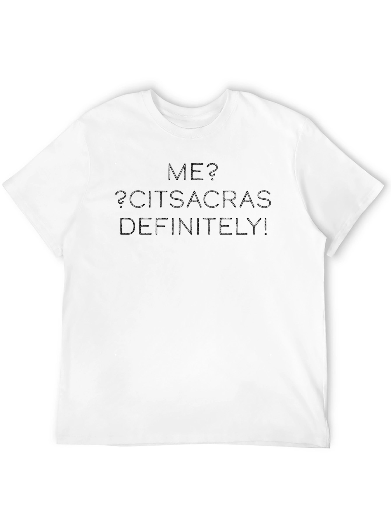 Black Sarcastic 'Me?' T-Shirt view 12