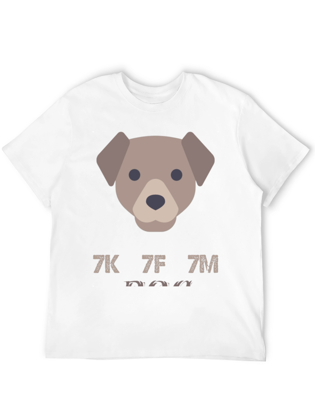 Black Dog Emoji Graphic Tee - Men's Casual Black T-Shirt view 12