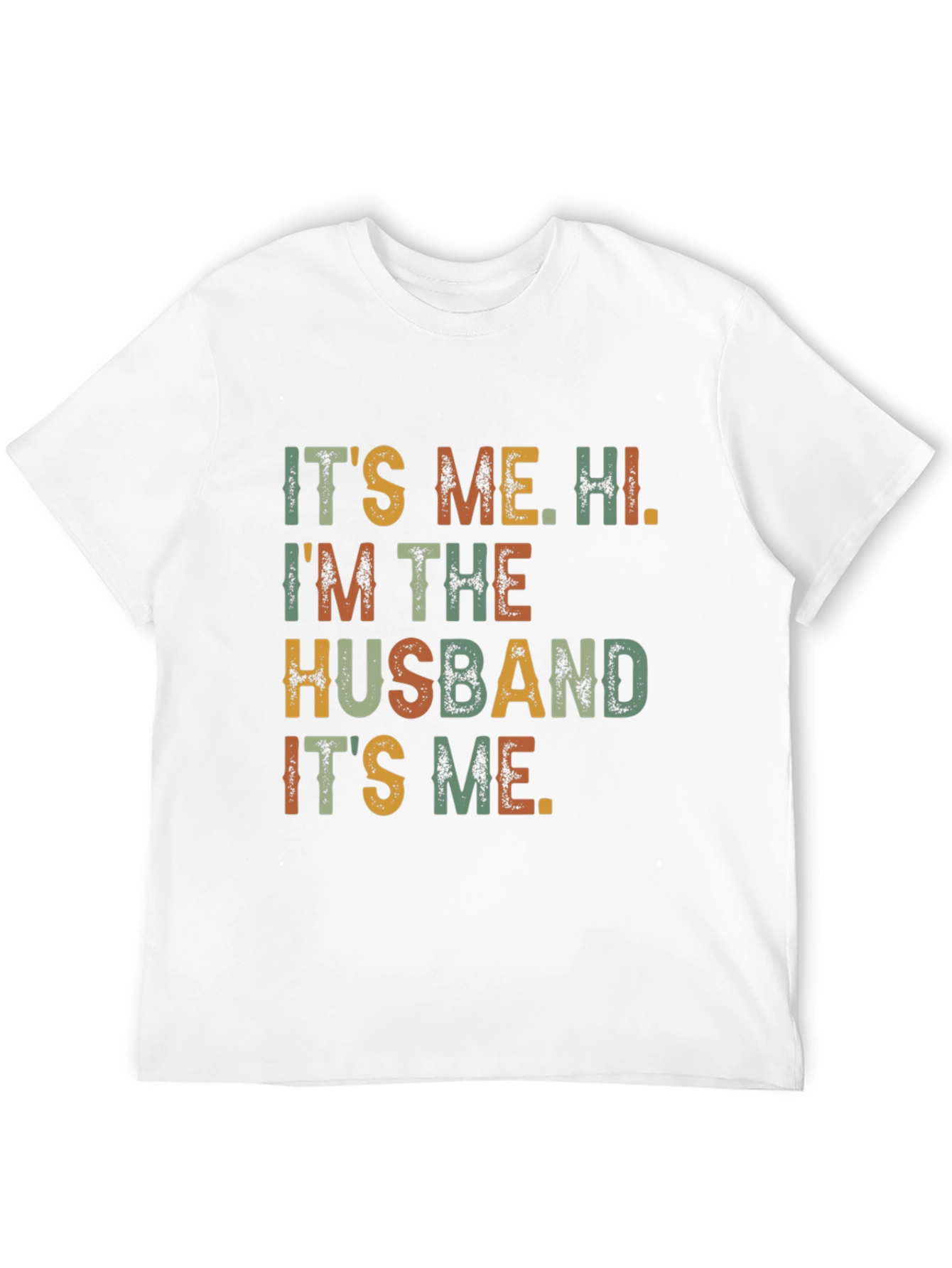 Black It's Me, Hi, I'm The Husband Funny T-Shirt view 12