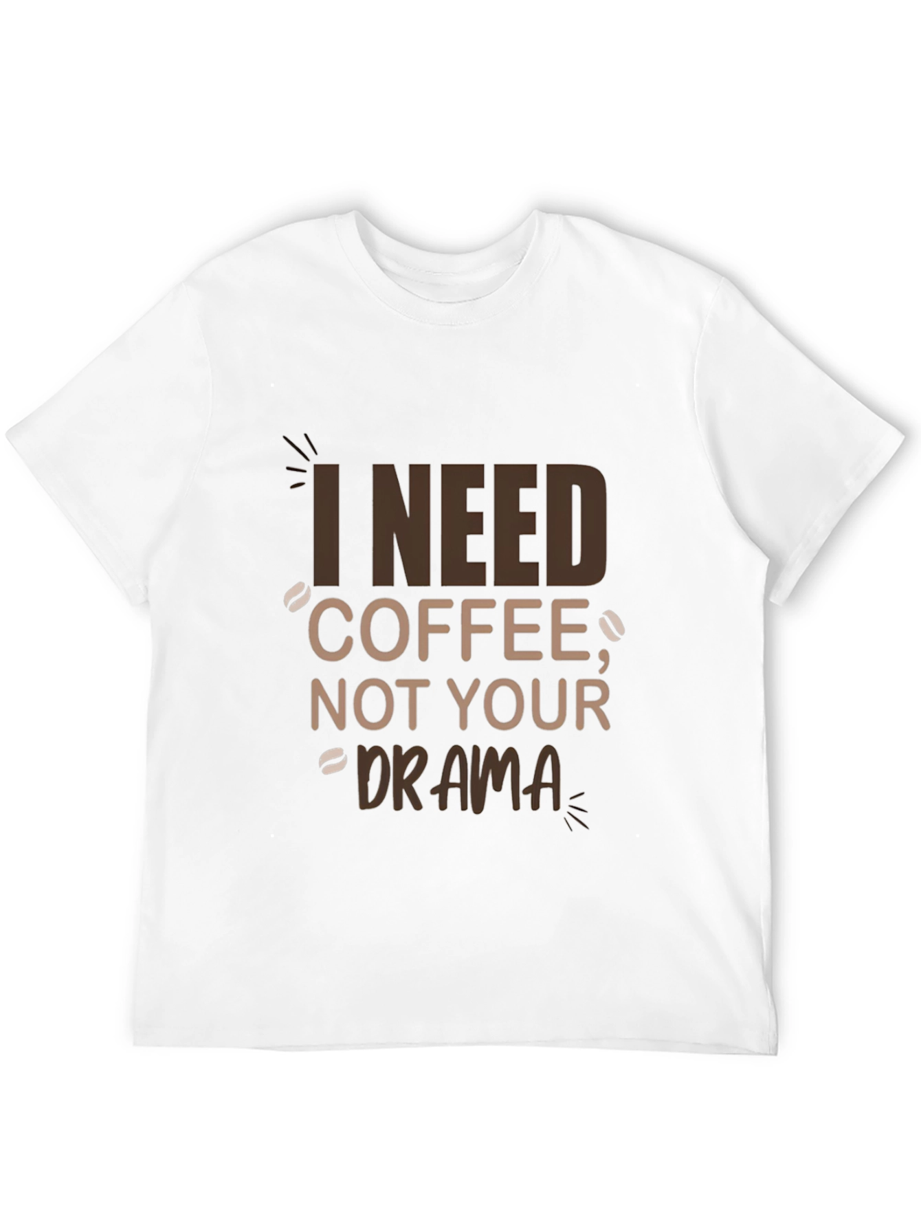 Black I Need Coffee T-Shirt - Funny Graphic Tee view 12