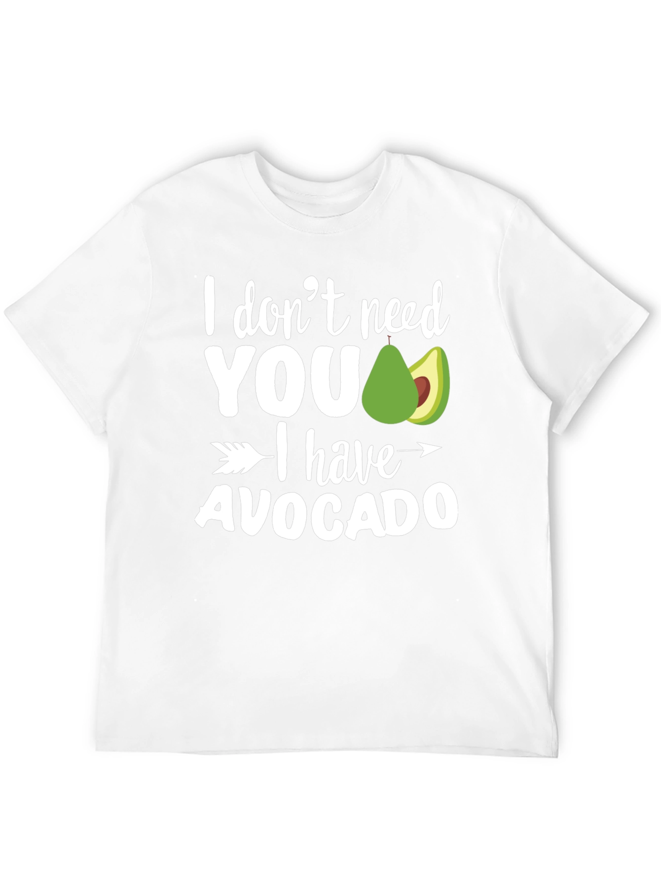 Black I Have Avocado T-Shirt - Funny Graphic Tee view 12