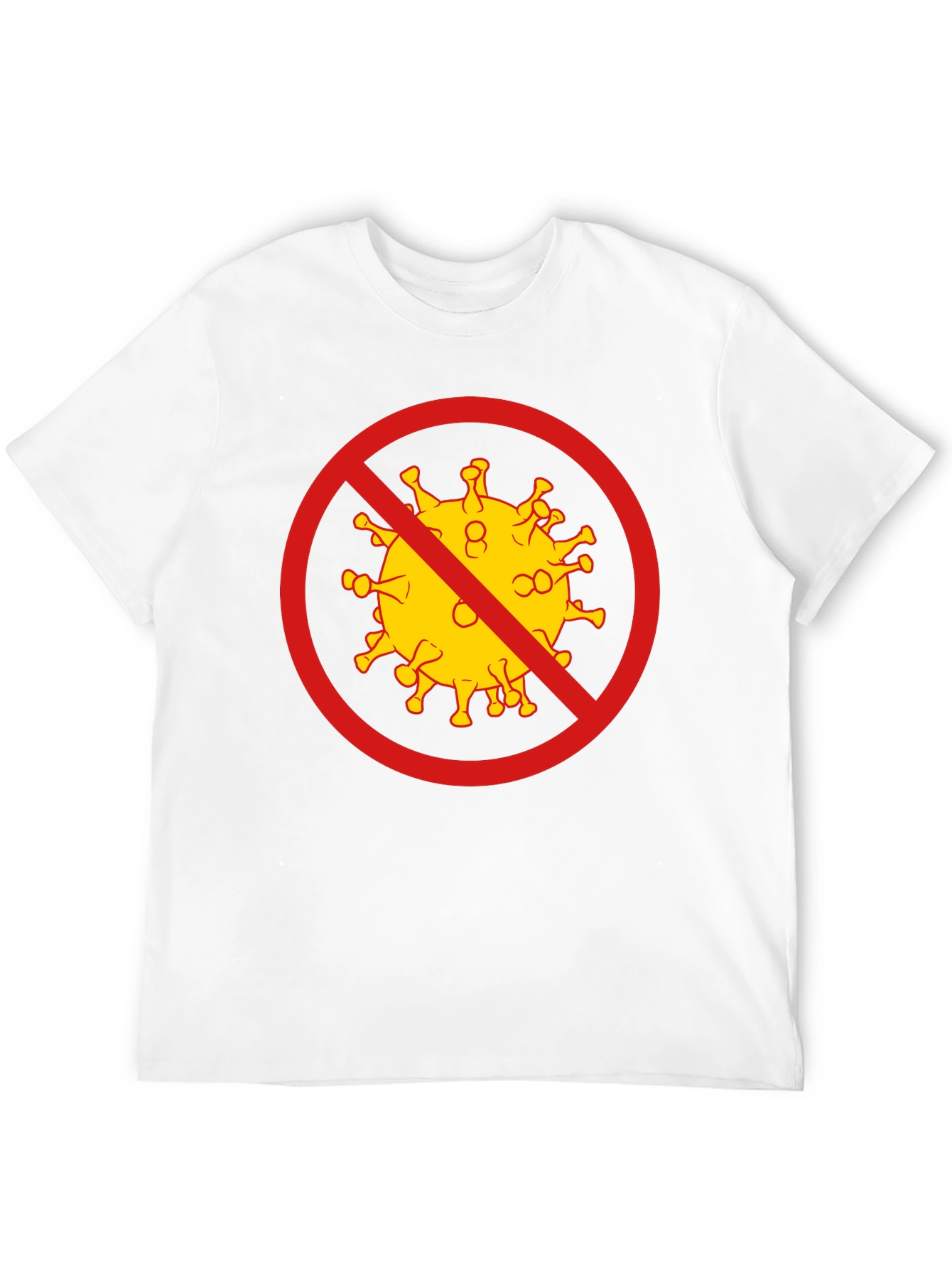 Black Anti-Coronavirus Graphic Tee - Black Cotton T-Shirt view 12