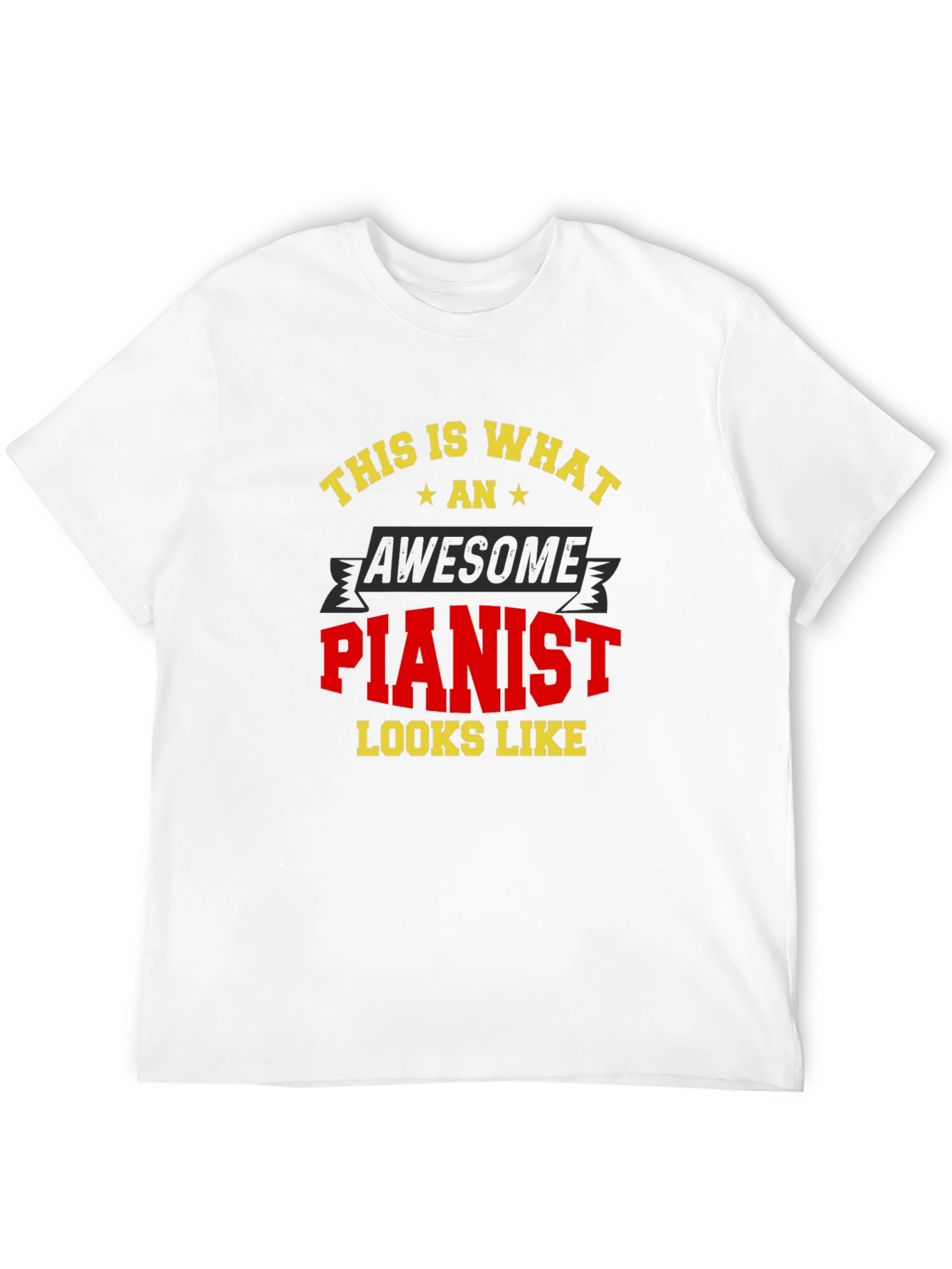 Black Awesome Pianist T-Shirt - Musician Gift view 12