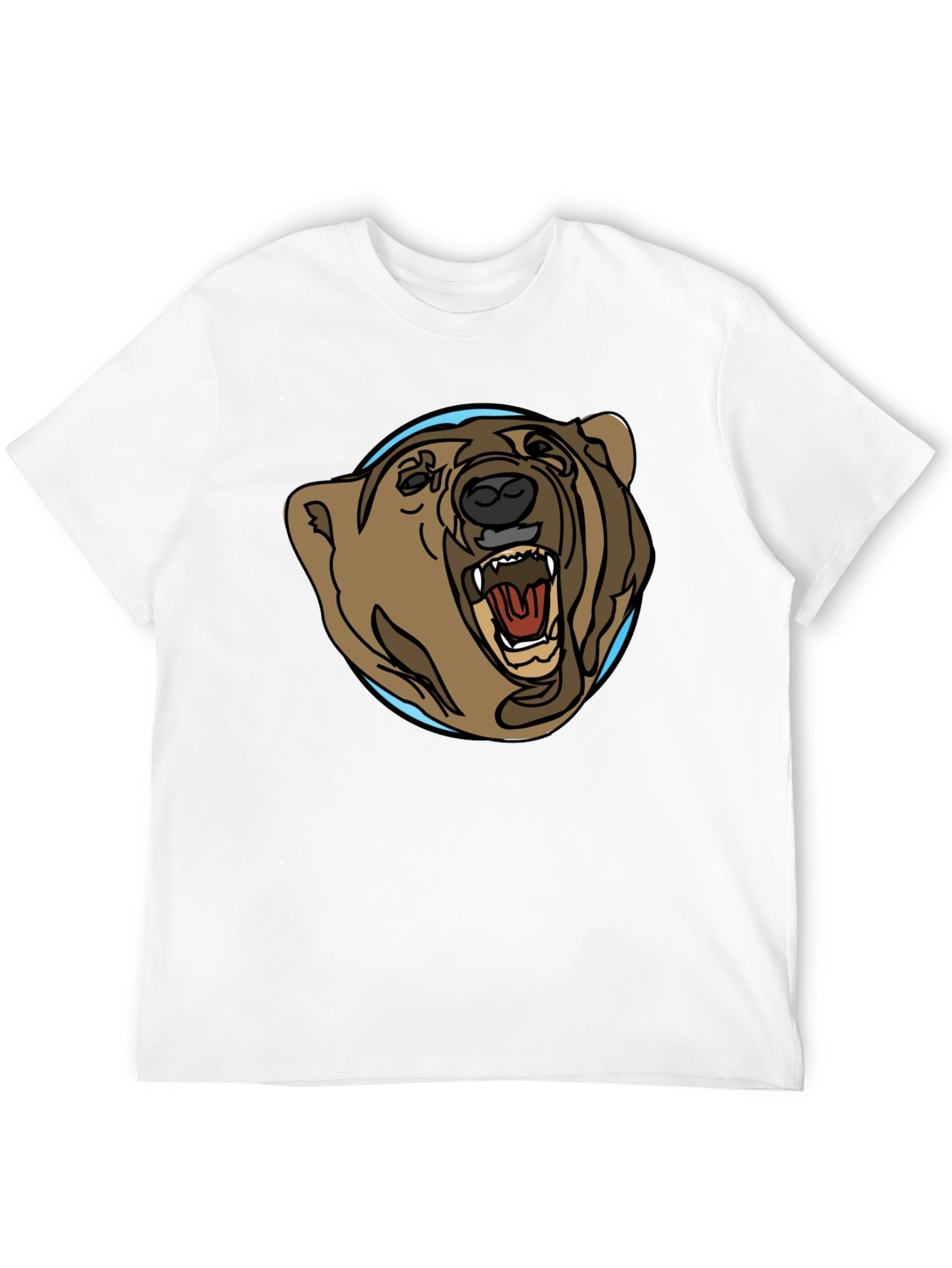 Black Bear Graphic Tee - Black Cotton Blend view 12