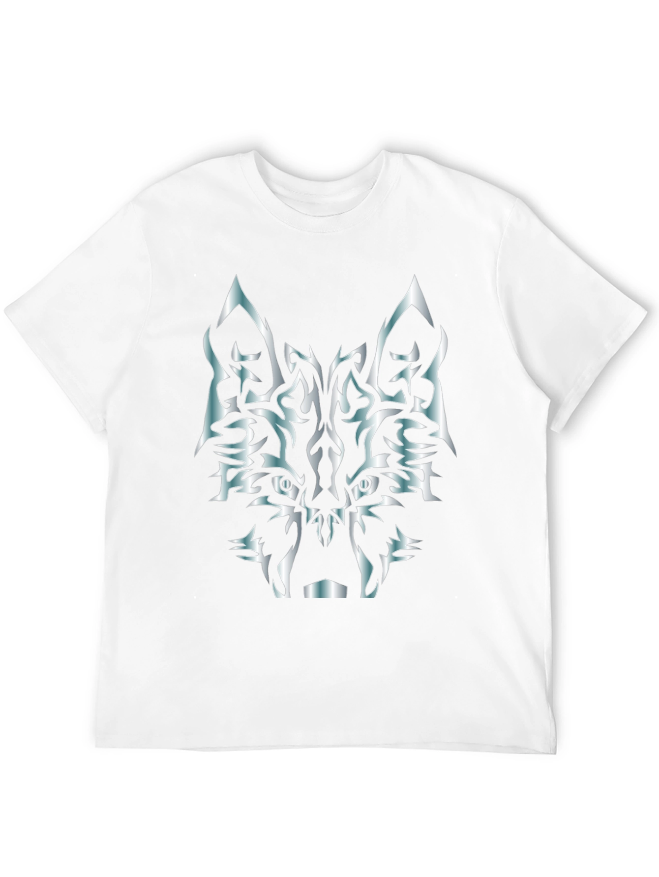 Black Tribal Wolf T-Shirt - Black Graphic Tee view 12