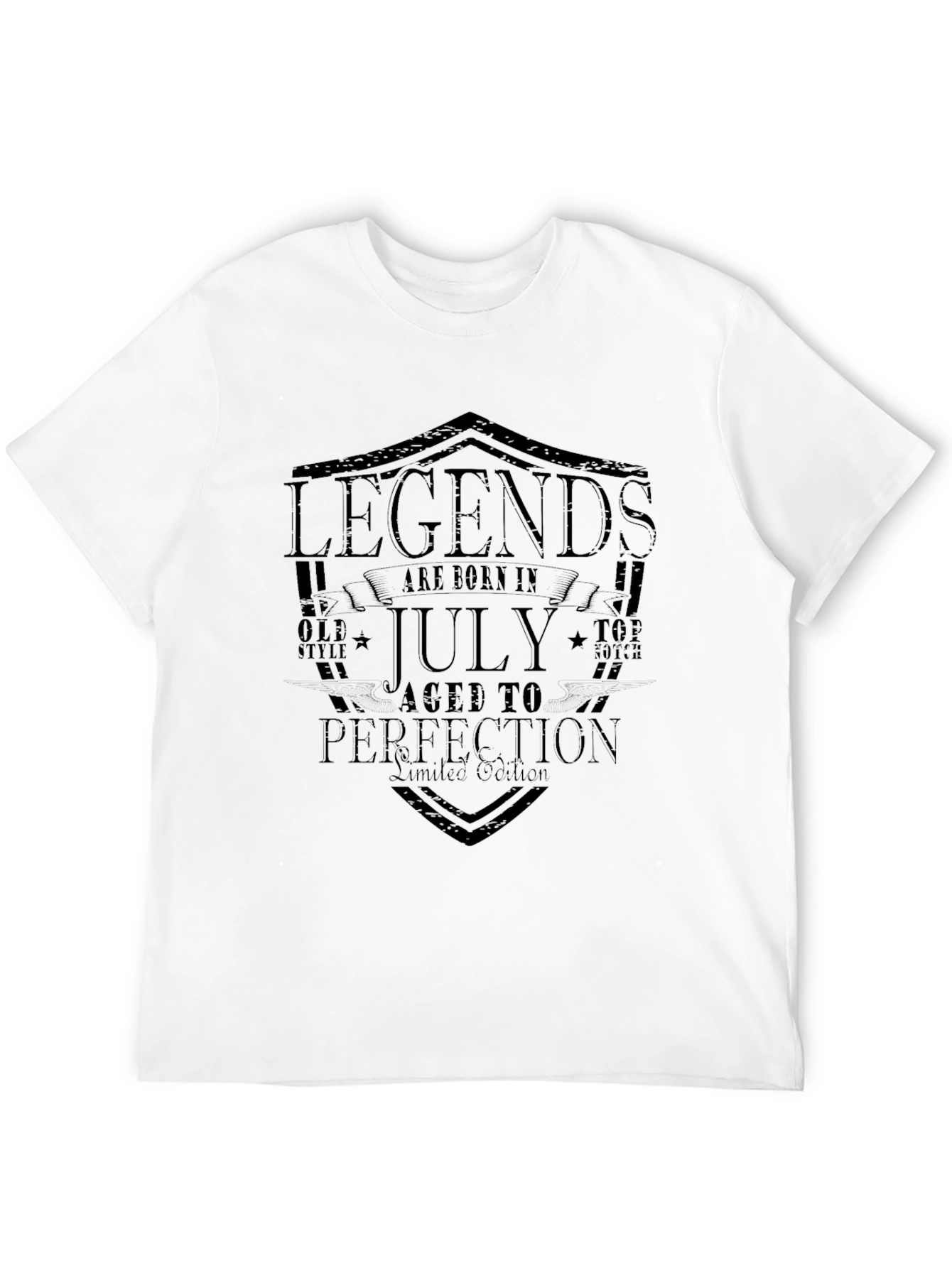 Legends Born in July Black T-Shirt - 12