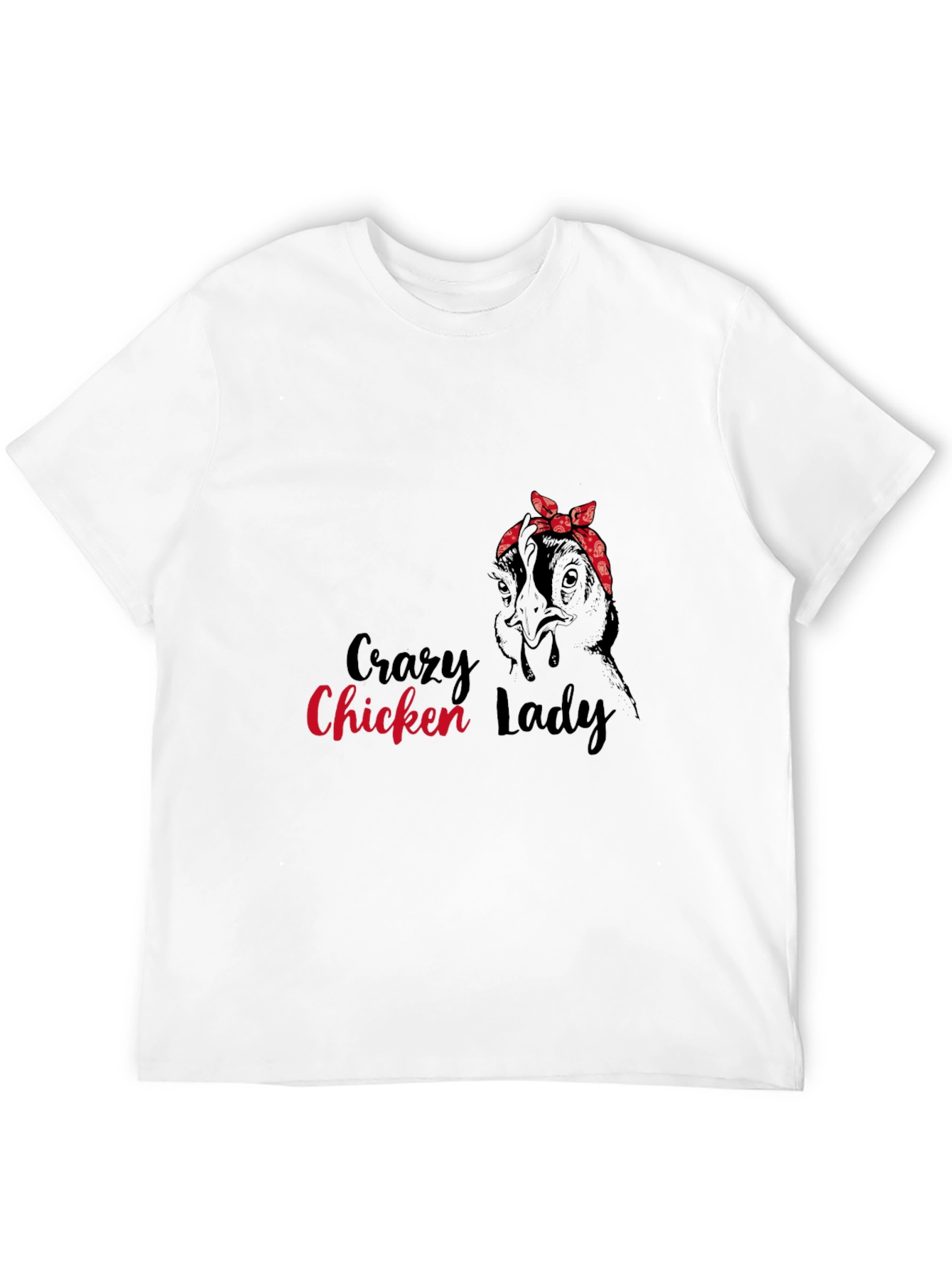 Black Crazy Chicken Lady Graphic Tee view 12