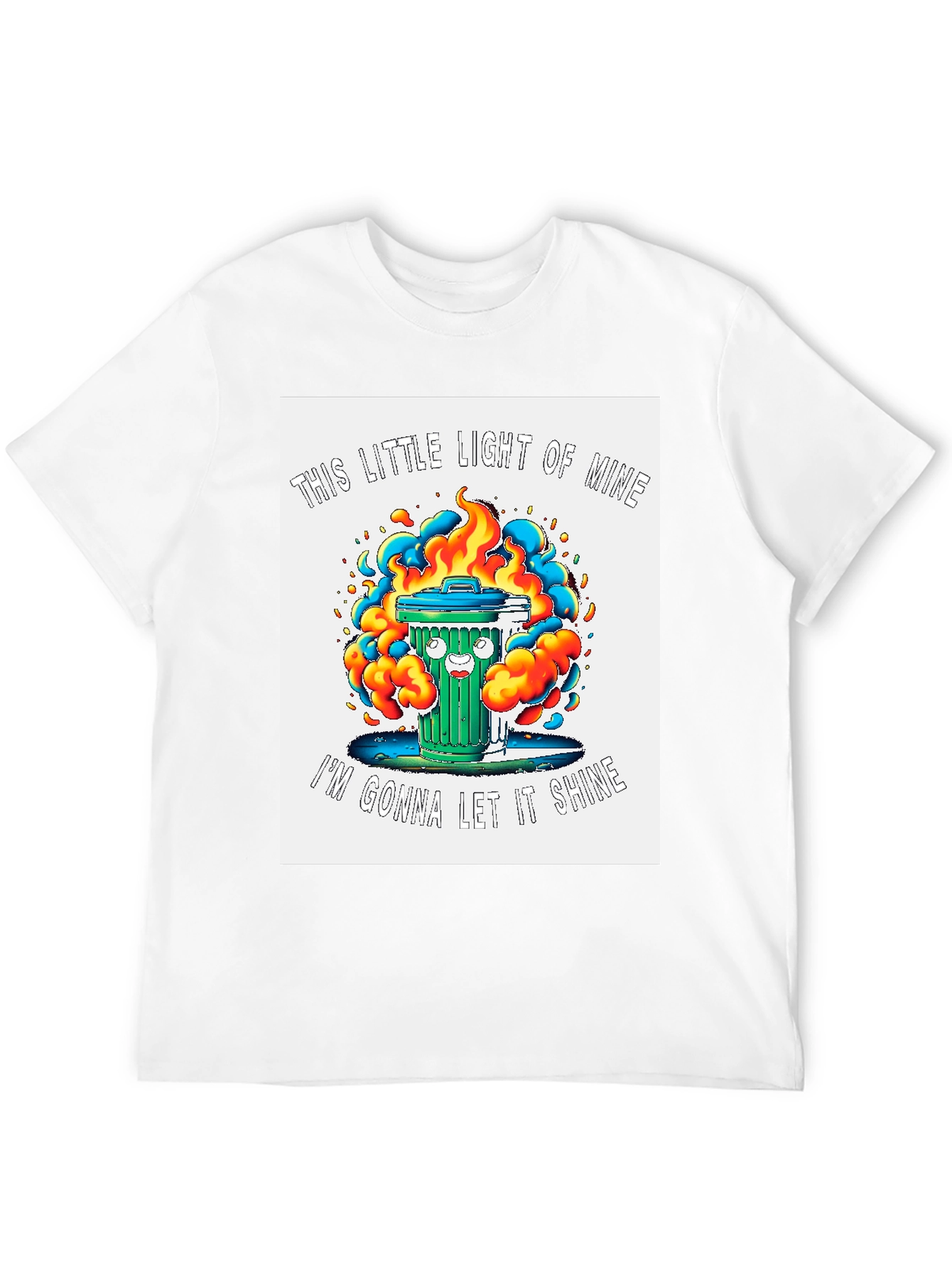 Black Funny 'This Little Light of Mine' Graphic Tee view 12