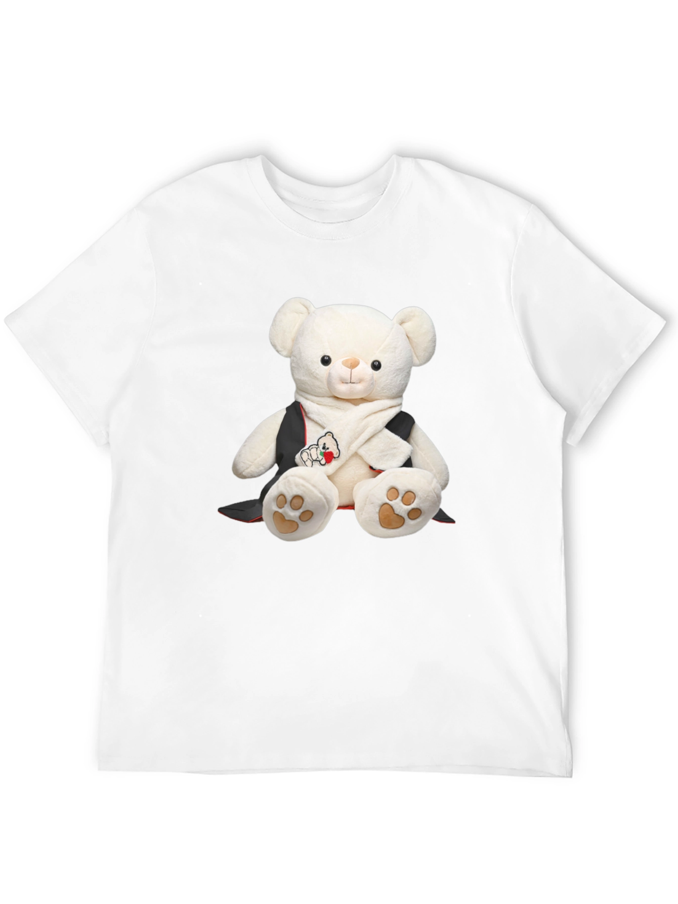 Black Teddy Bear T-Shirt - Soft Toy Graphic Tee view 12