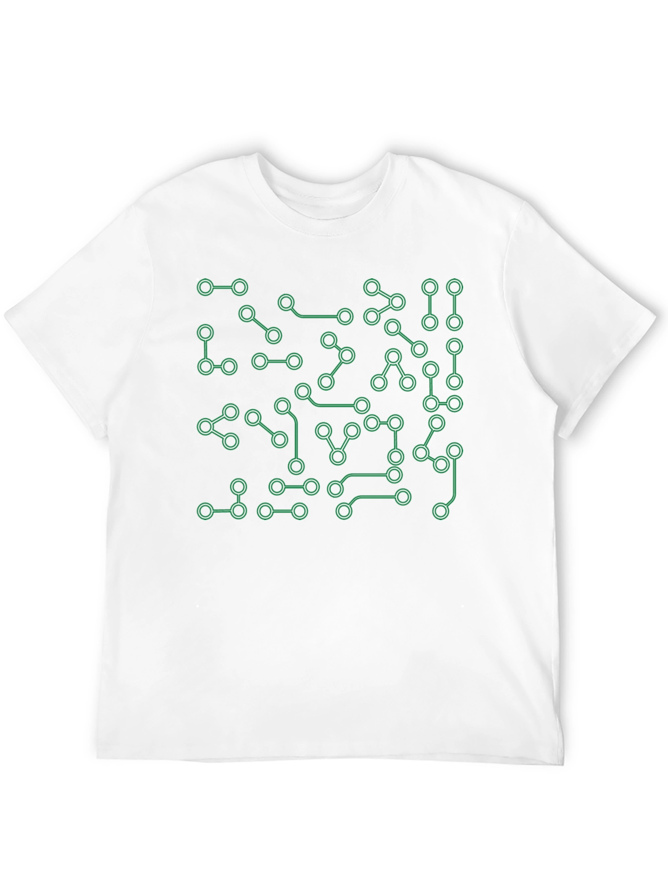 Black Circuit Board Graphic Tee - Tech Style Shirt view 12