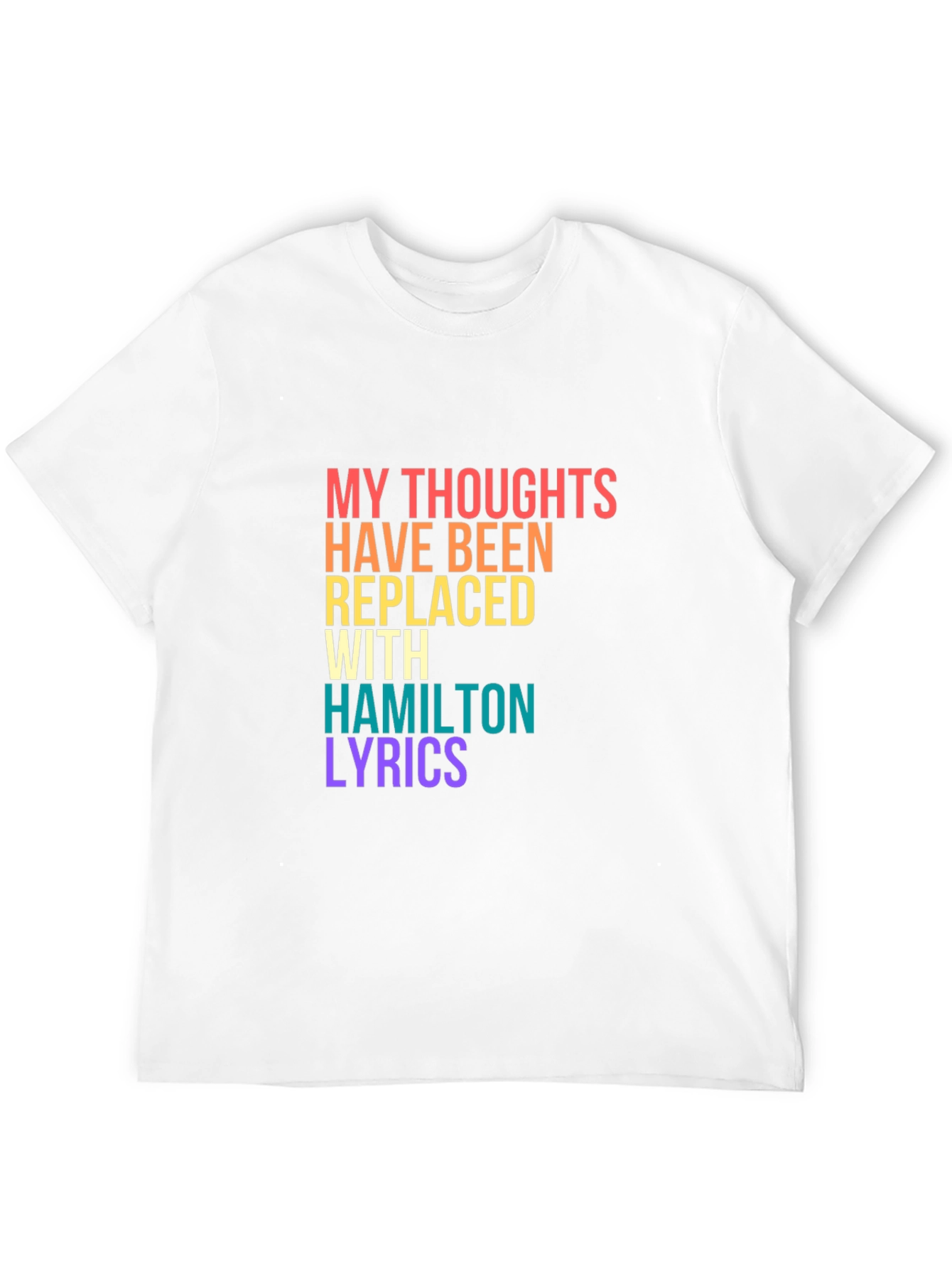 Black Hamilton Lyrics T-Shirt view 12