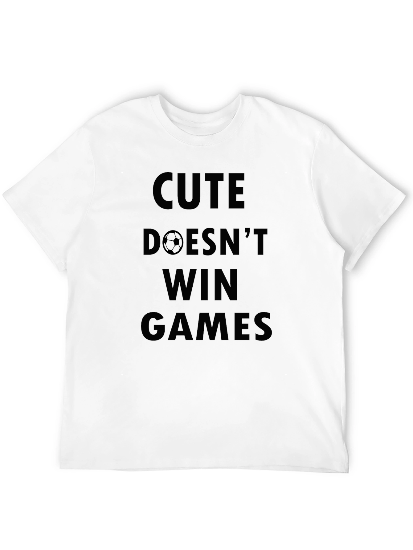 Black Cute Doesn't Win Games Black T-Shirt view 12