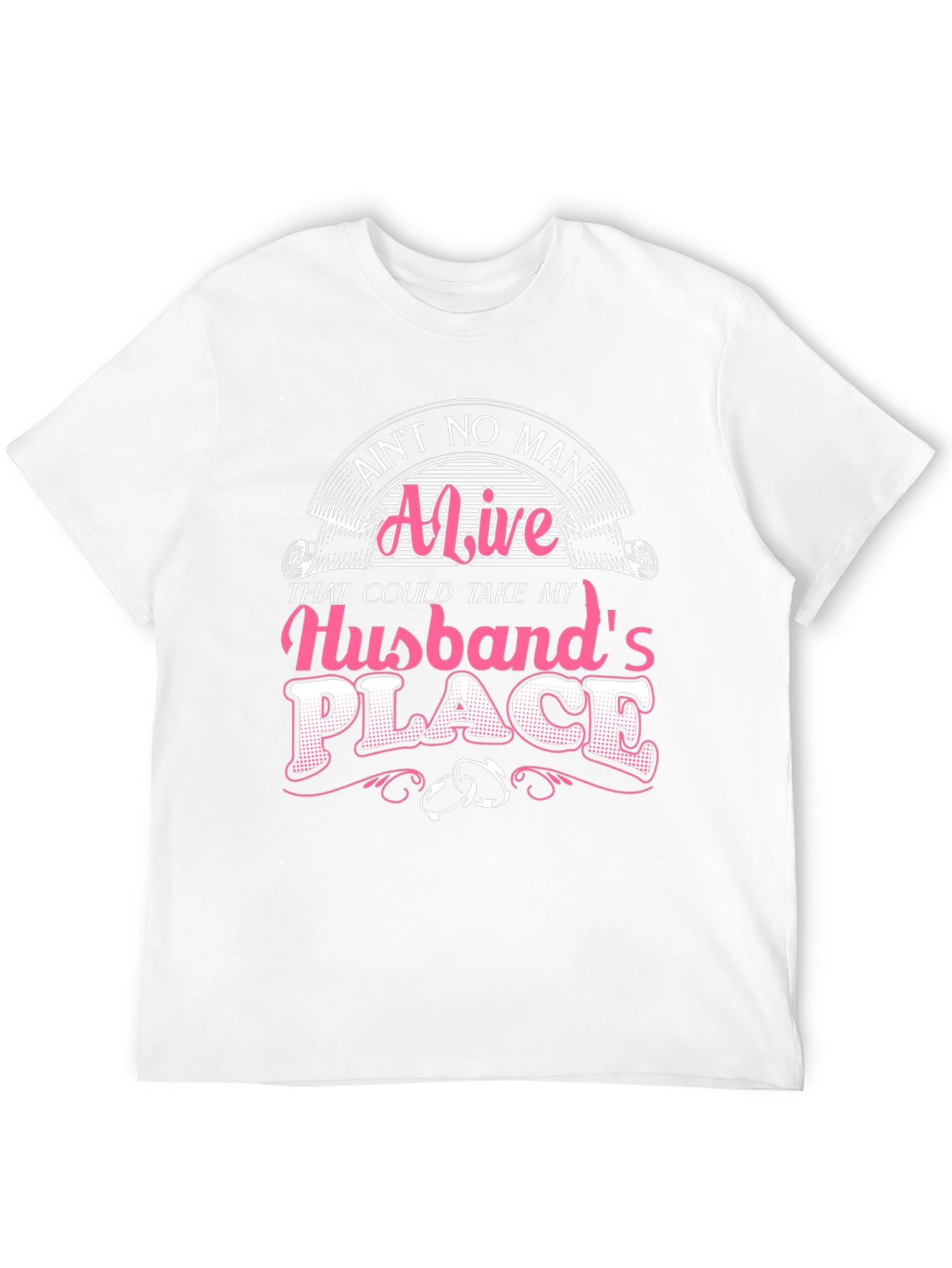 Black Ain't No Man Husband T-Shirt view 12