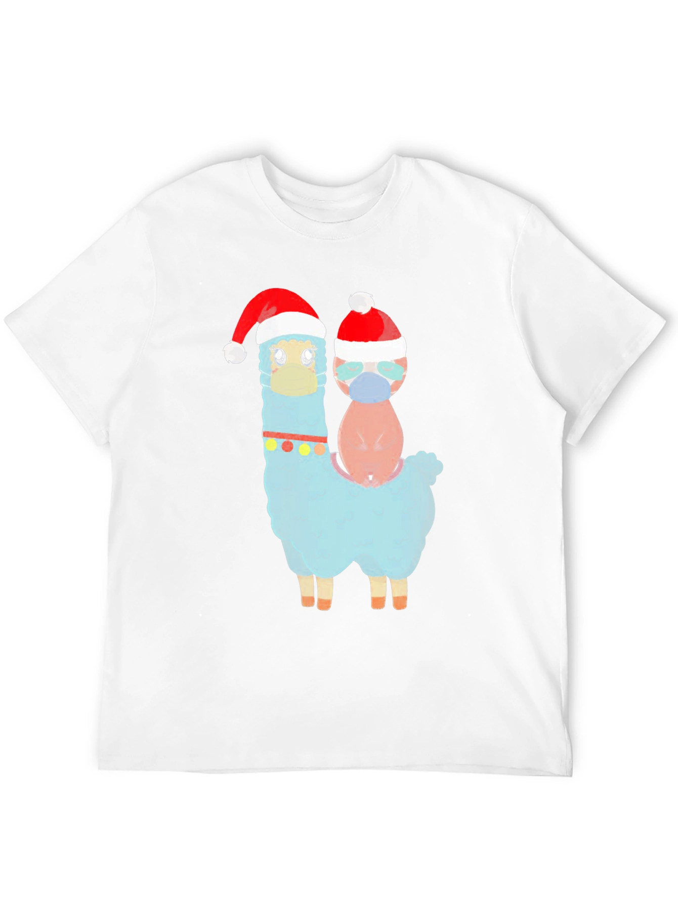 Festive Llama & Friend Christmas T-Shirt - 12