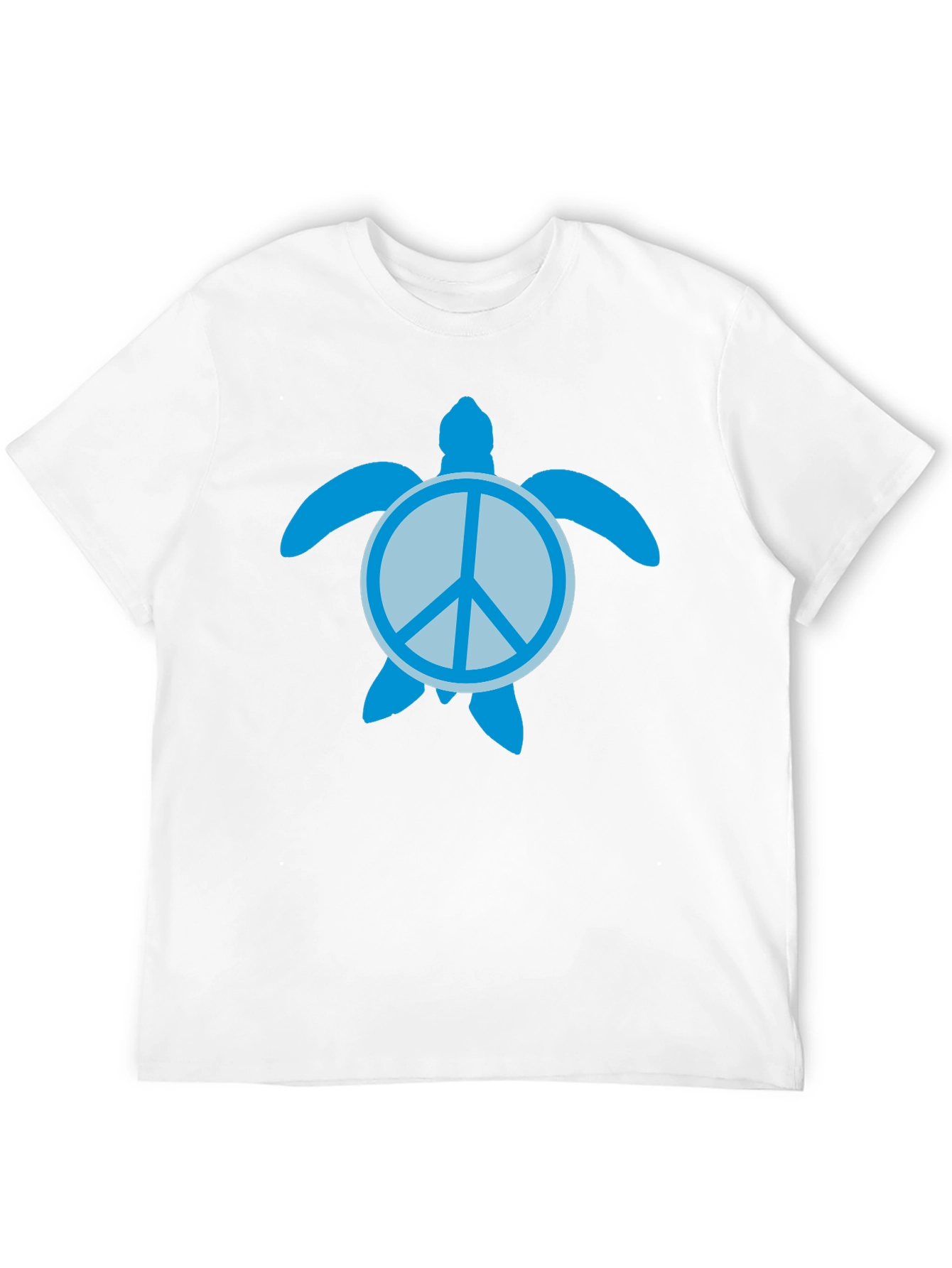 Black Peace Turtle Black Graphic T-Shirt view 12