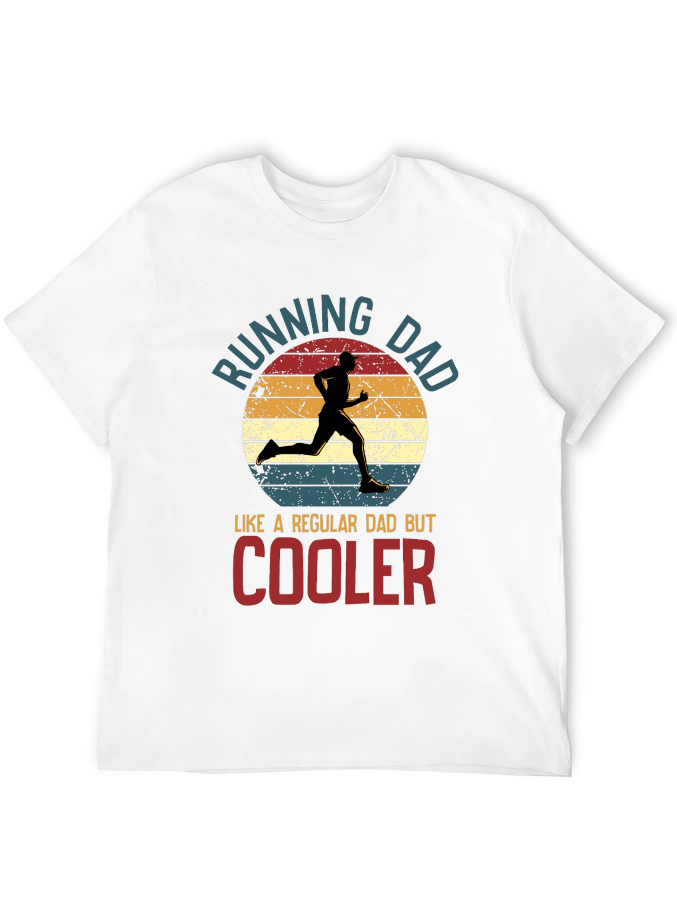 Black Running Dad T-Shirt - Cool Dad Edition! view 12
