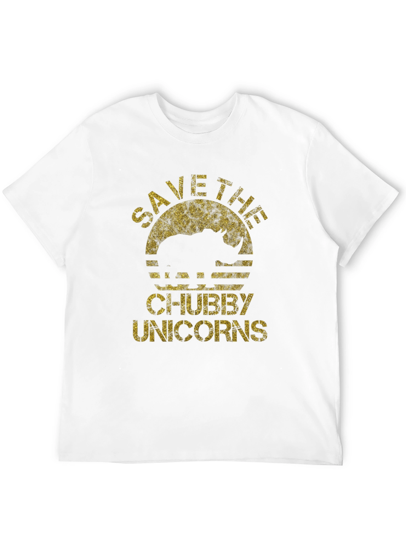 Black Save the Chubby Unicorns Black T-Shirt view 12