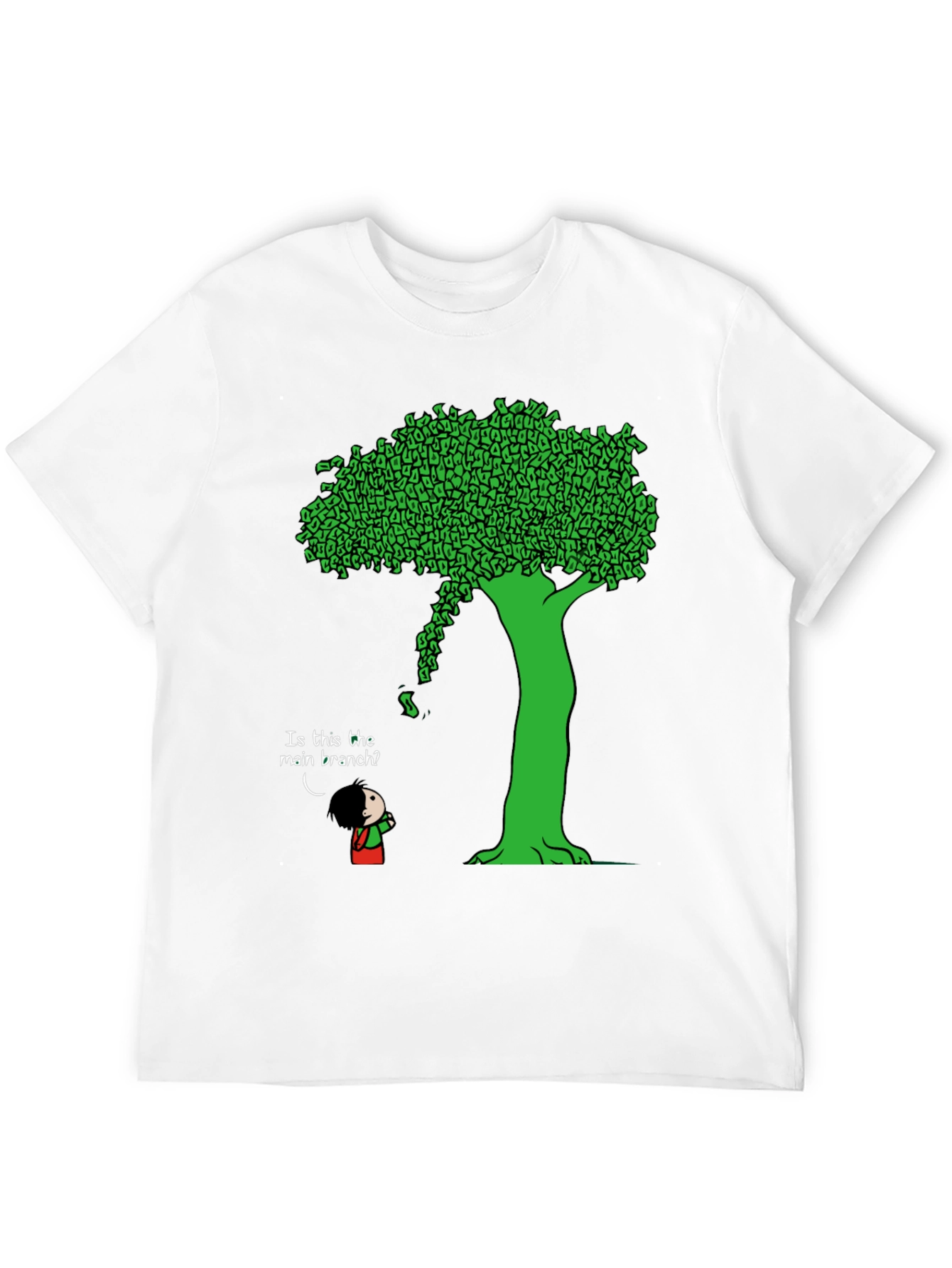 Black Funny Money Tree T-Shirt - Unique Graphic Tee view 12