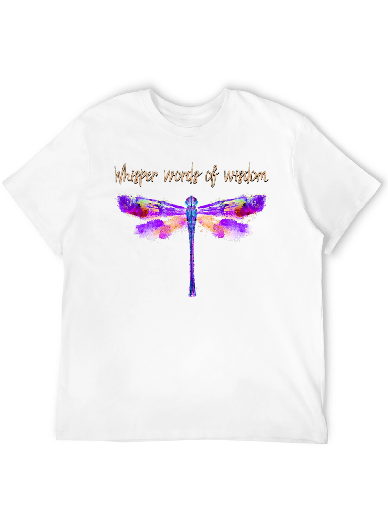 Black Watercolor Dragonfly Graphic T-Shirt - Whisper Words of Wisdom view 12
