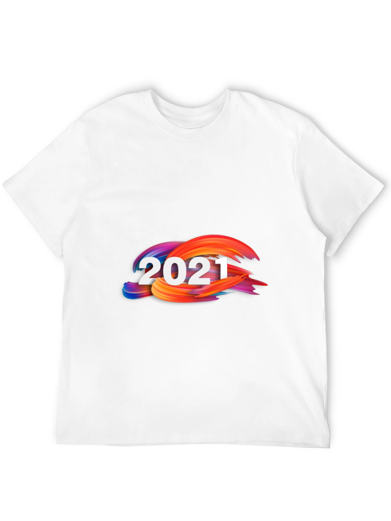 Black 2021 Abstract Graphic Print Black Tee view 12