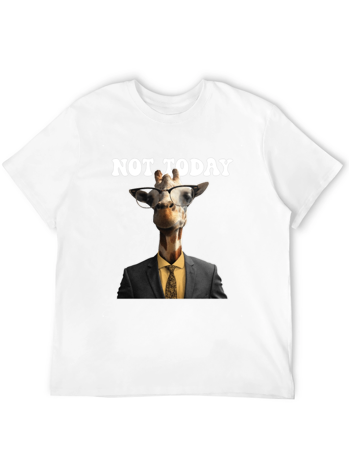 Black Not Today Giraffe T-Shirt view 12