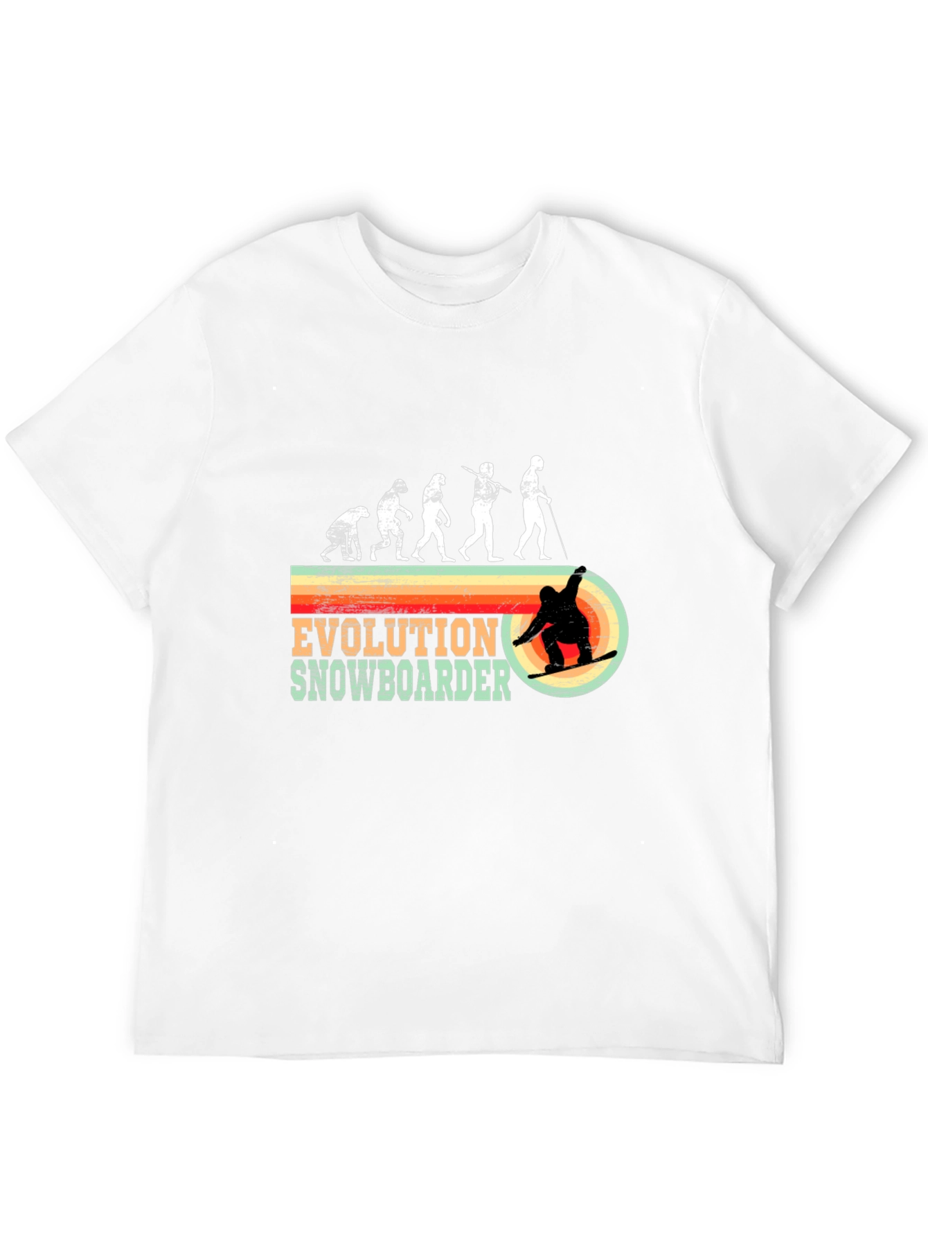 Black Evolution Snowboarder Graphic Tee view 12