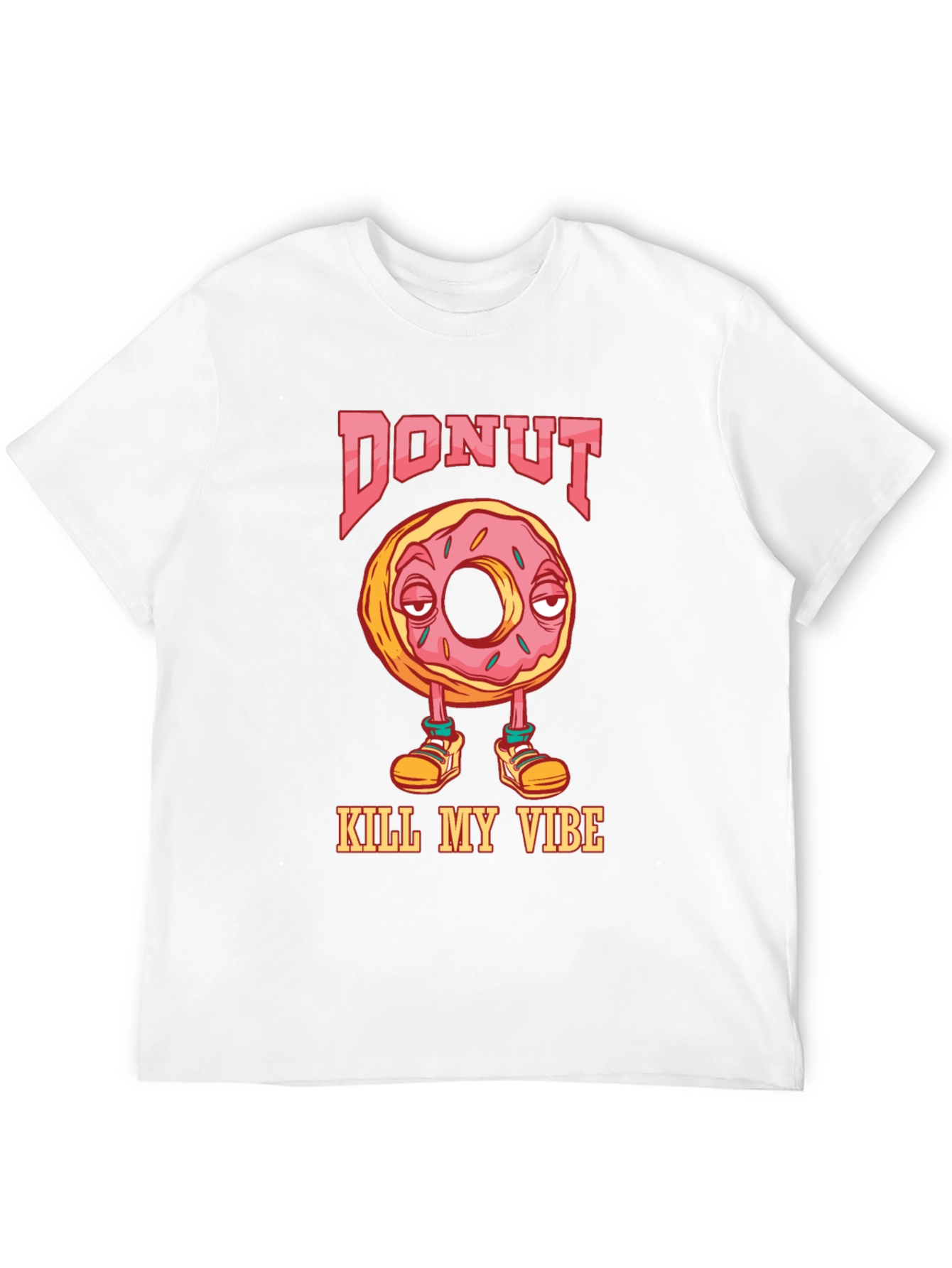 Black Donut Kill My Vibe Graphic T-Shirt view 12