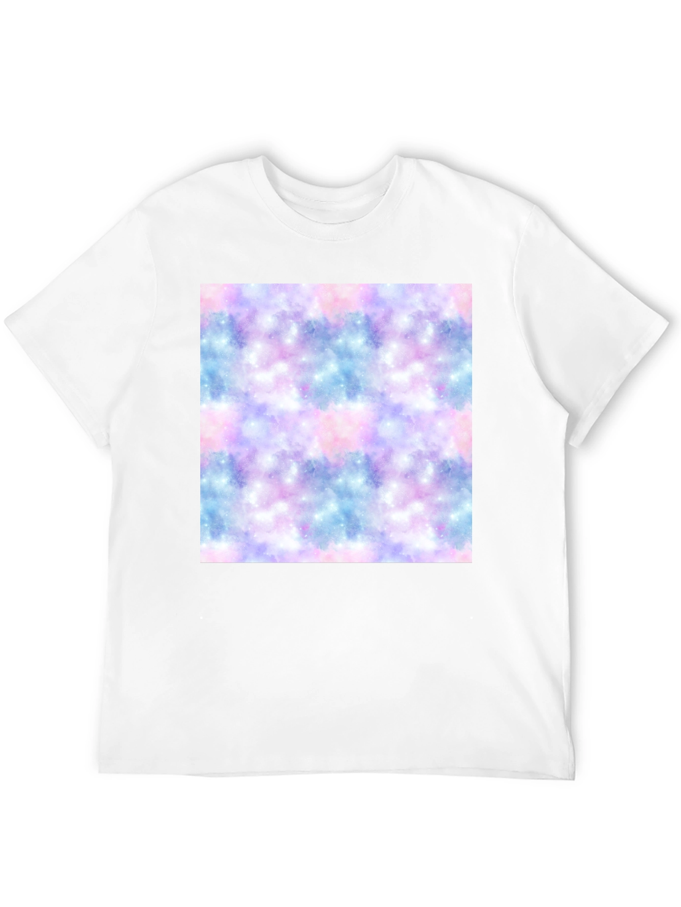 Black Galaxy Print Black T-Shirt view 12