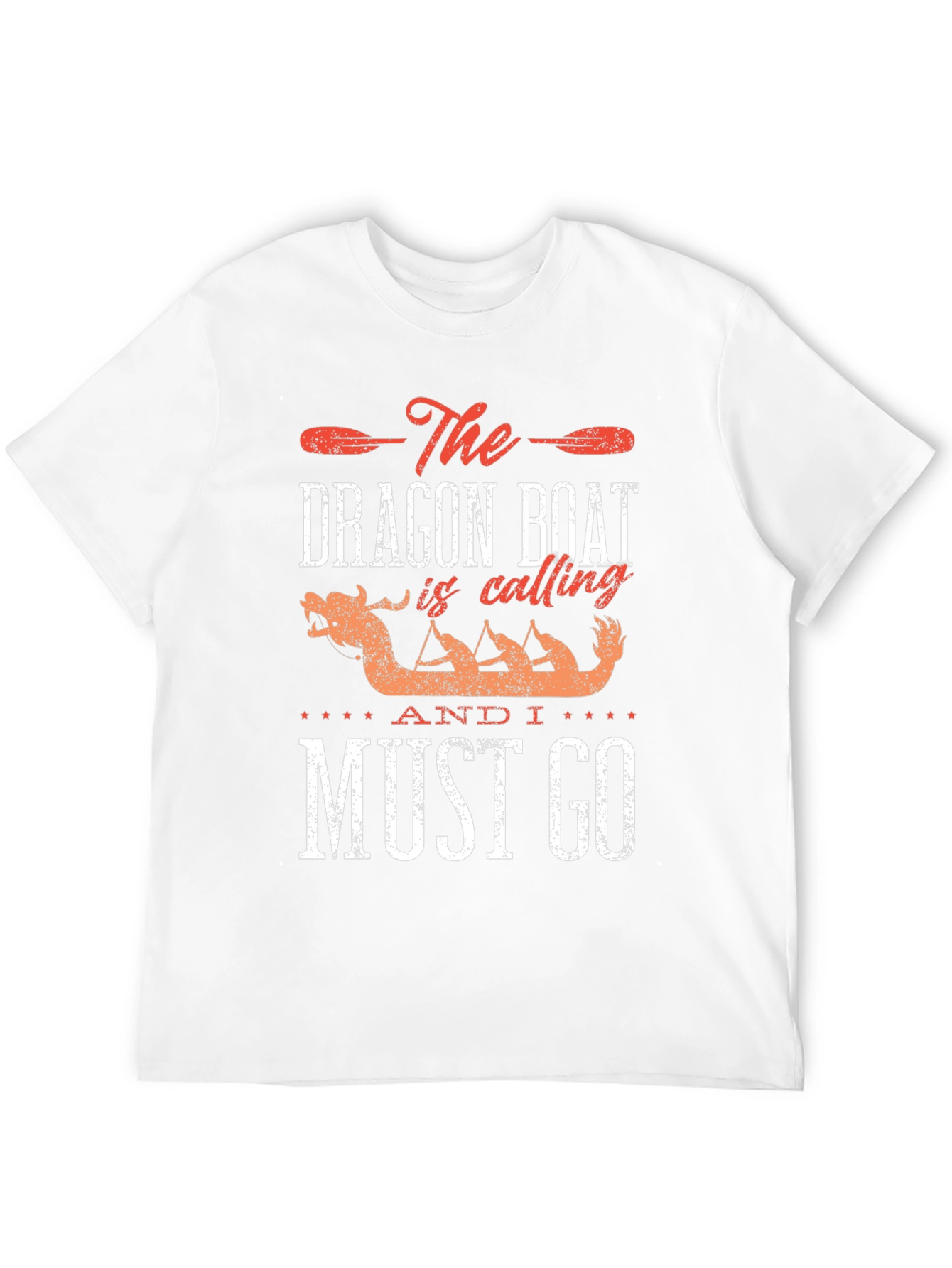 Black Dragon Boat Calling T-Shirt - Paddling Team Tee view 12