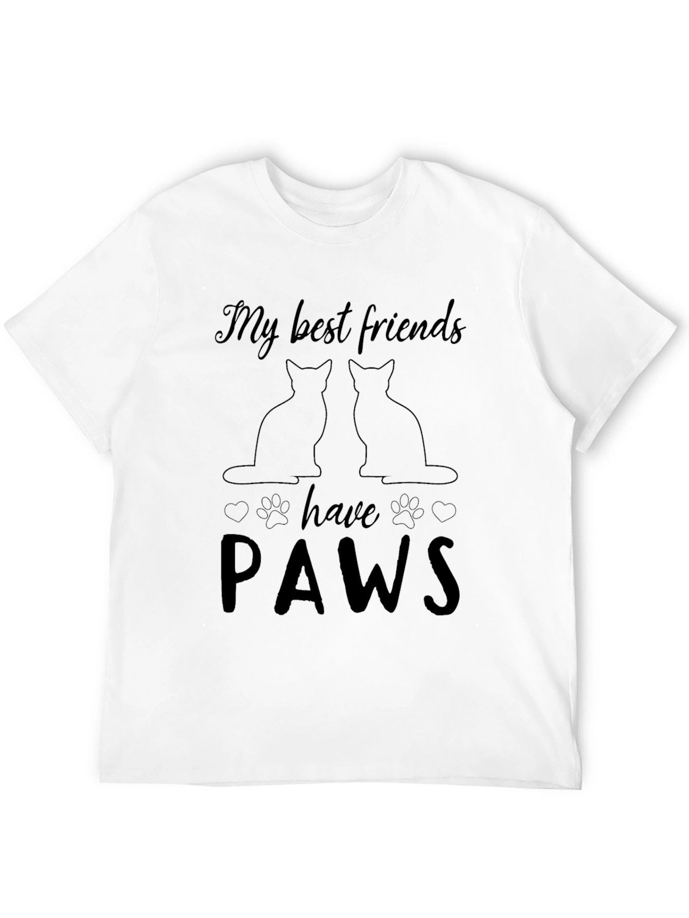 Black My Best Friends Have Paws T-Shirt view 12