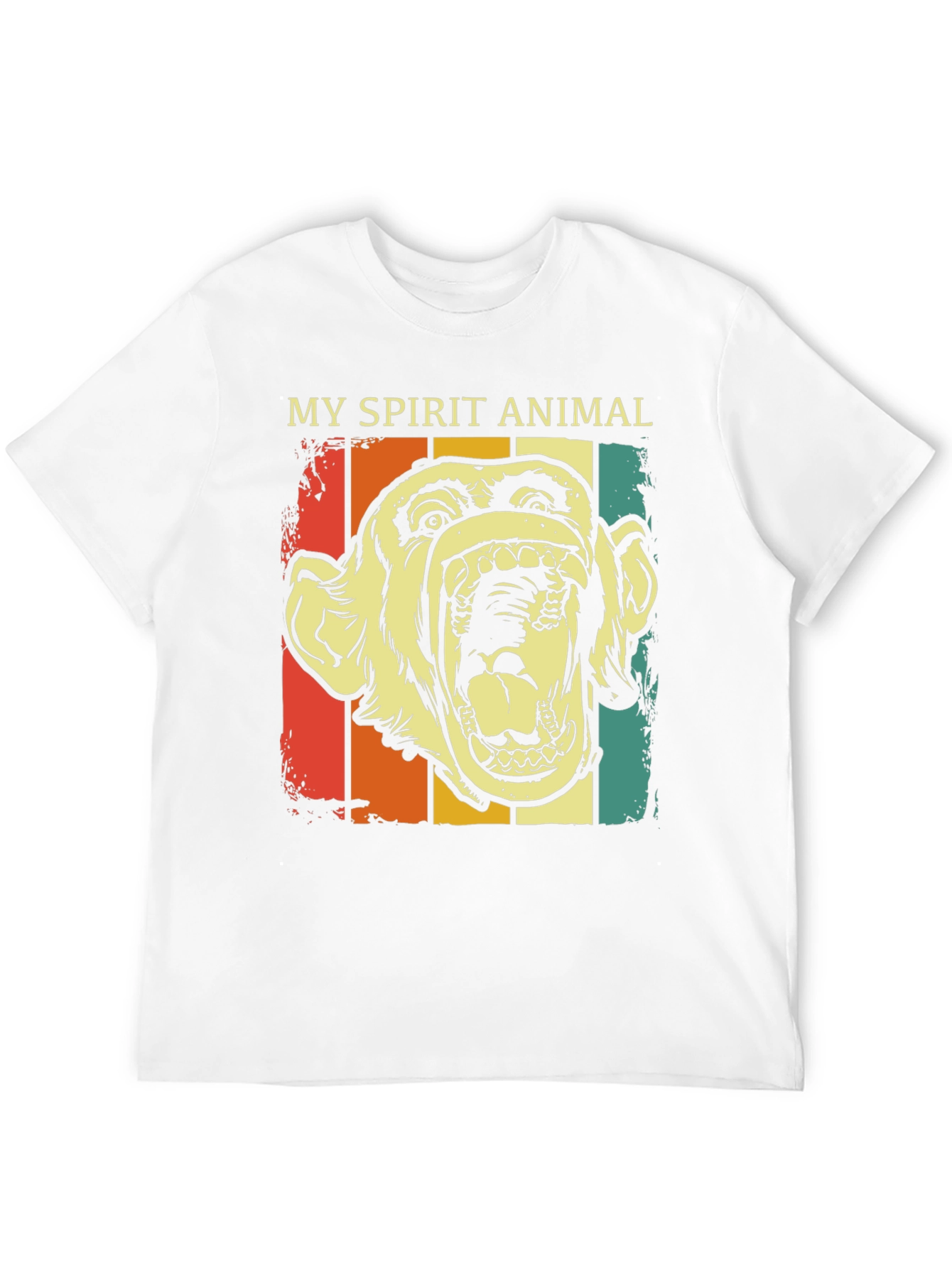 My Spirit Animal Retro Monkey Graphic T-Shirt - 12