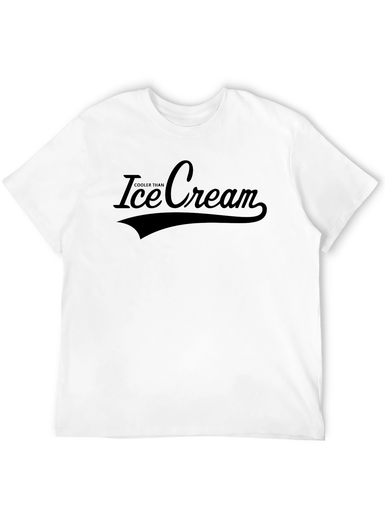 Black Cooler Than Ice Cream Black T-Shirt view 12