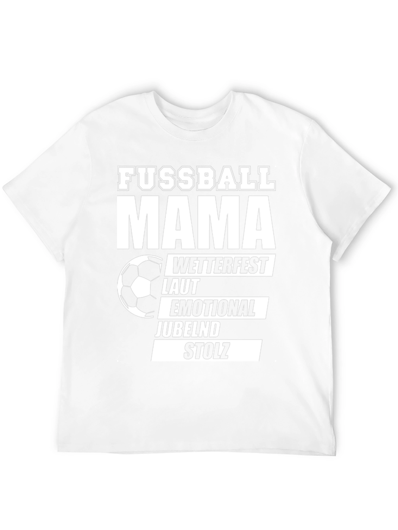 Black Fussball Mama T-Shirt - Soccer Mom Pride view 12