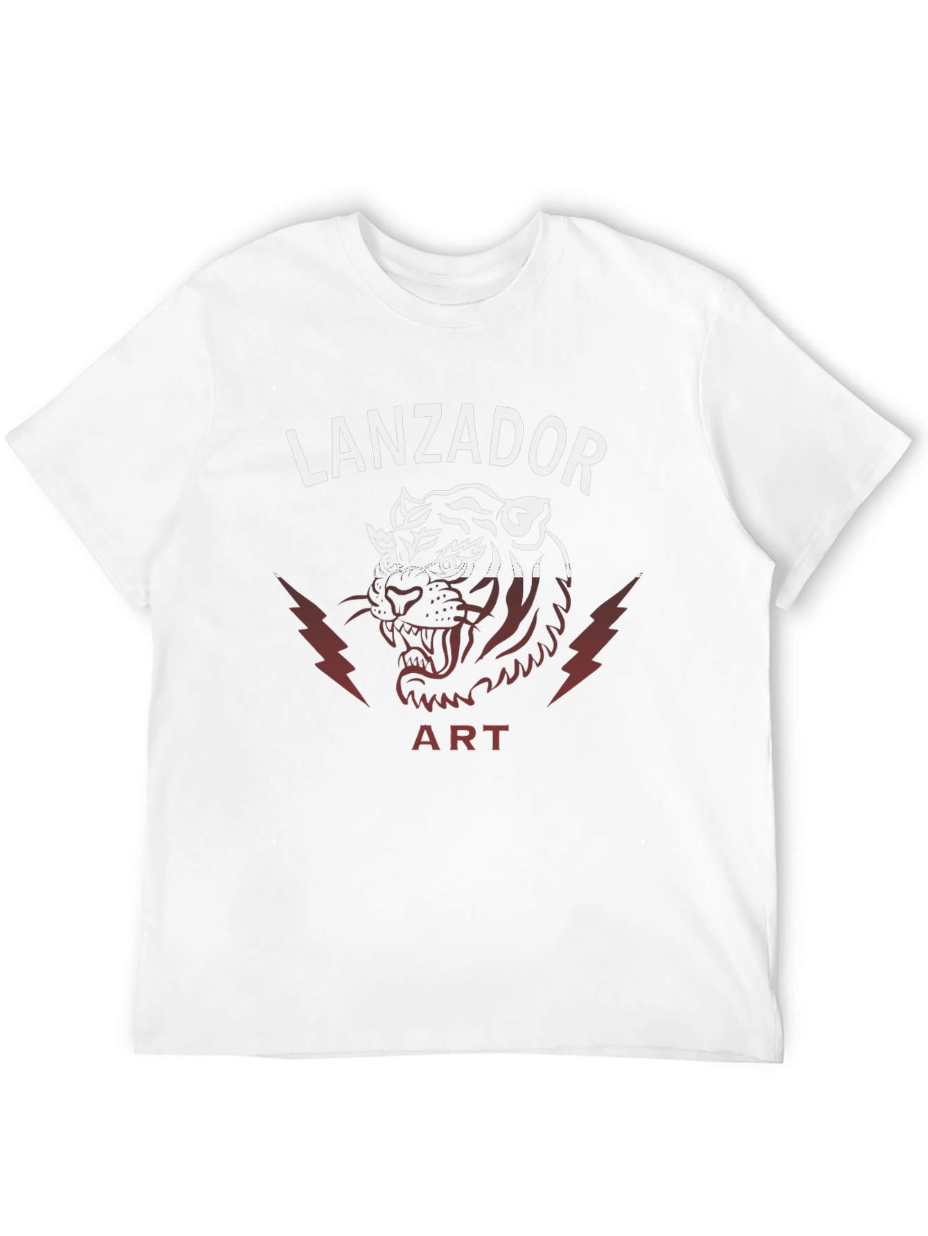 Black Lanzador Art Tiger Graphic T-Shirt view 12