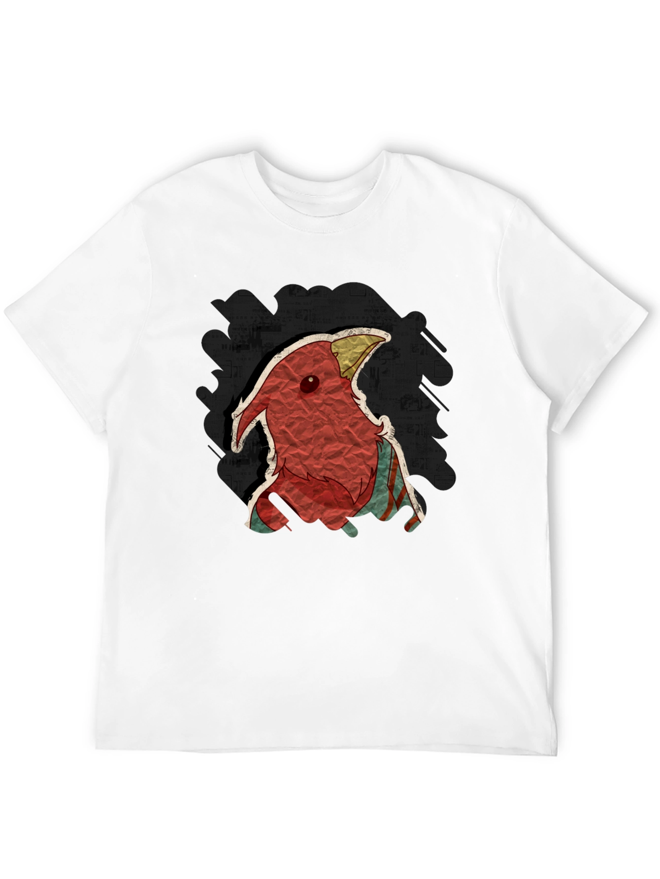 Black Unique Cardinal Graphic T-Shirt - Soft Black Tee view 12