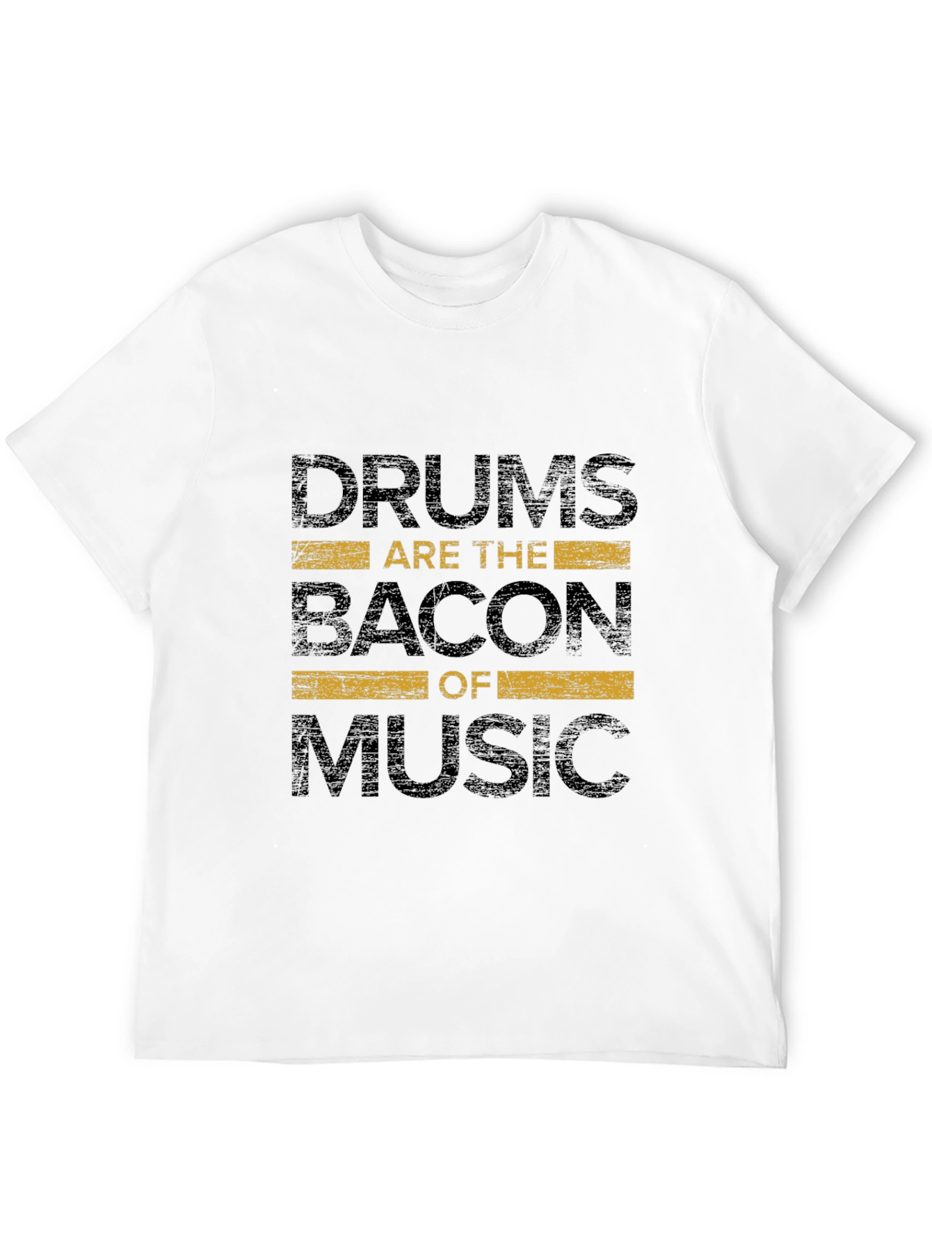 Black Drums Are The Bacon of Music - Graphic T-Shirt view 12