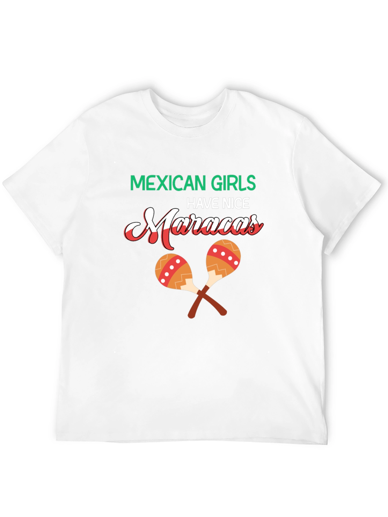 Black Mexican Girls Nice Maracas Graphic T-Shirt view 12