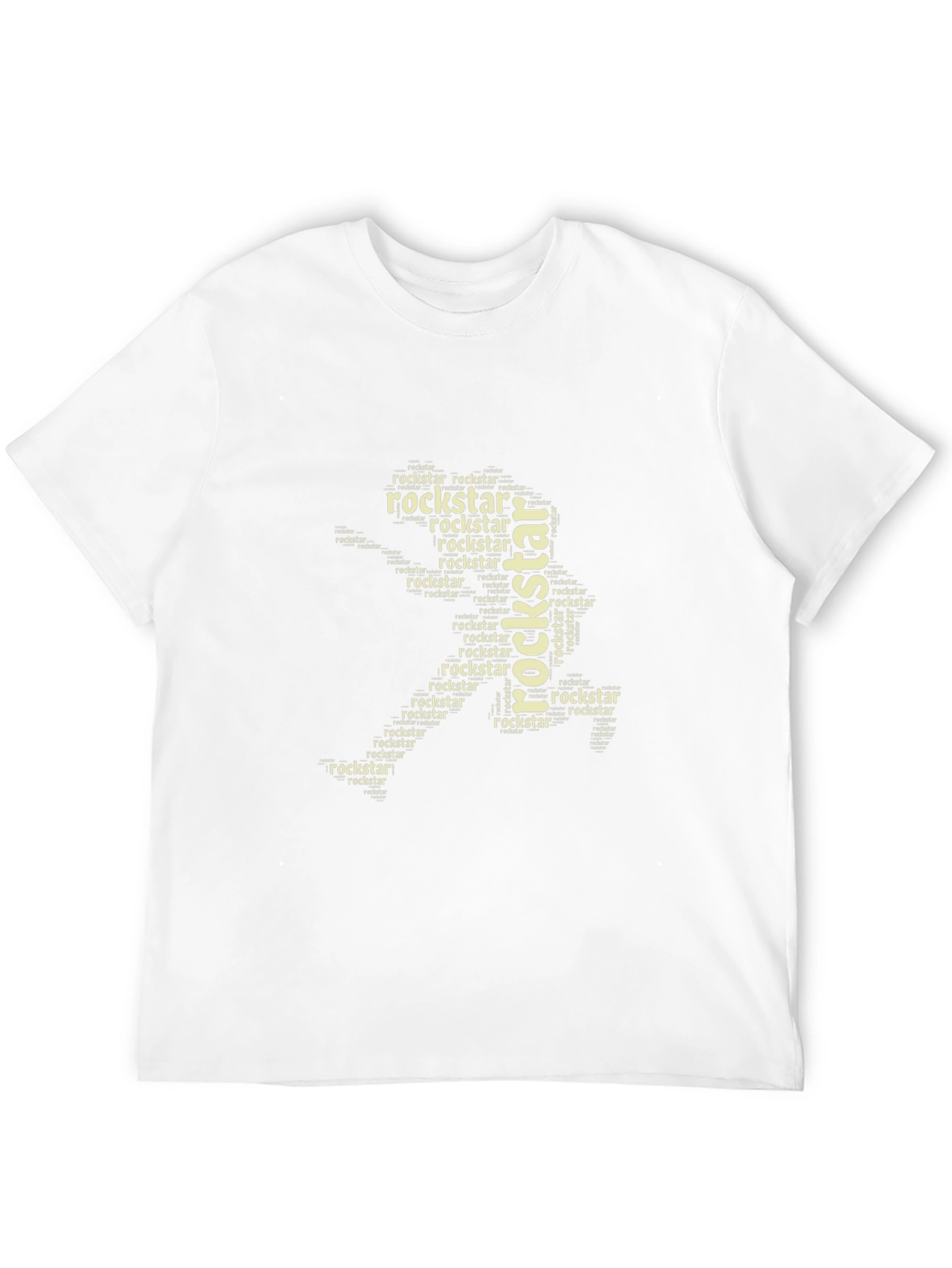 Black Rockstar Word Art Black T-Shirt view 12