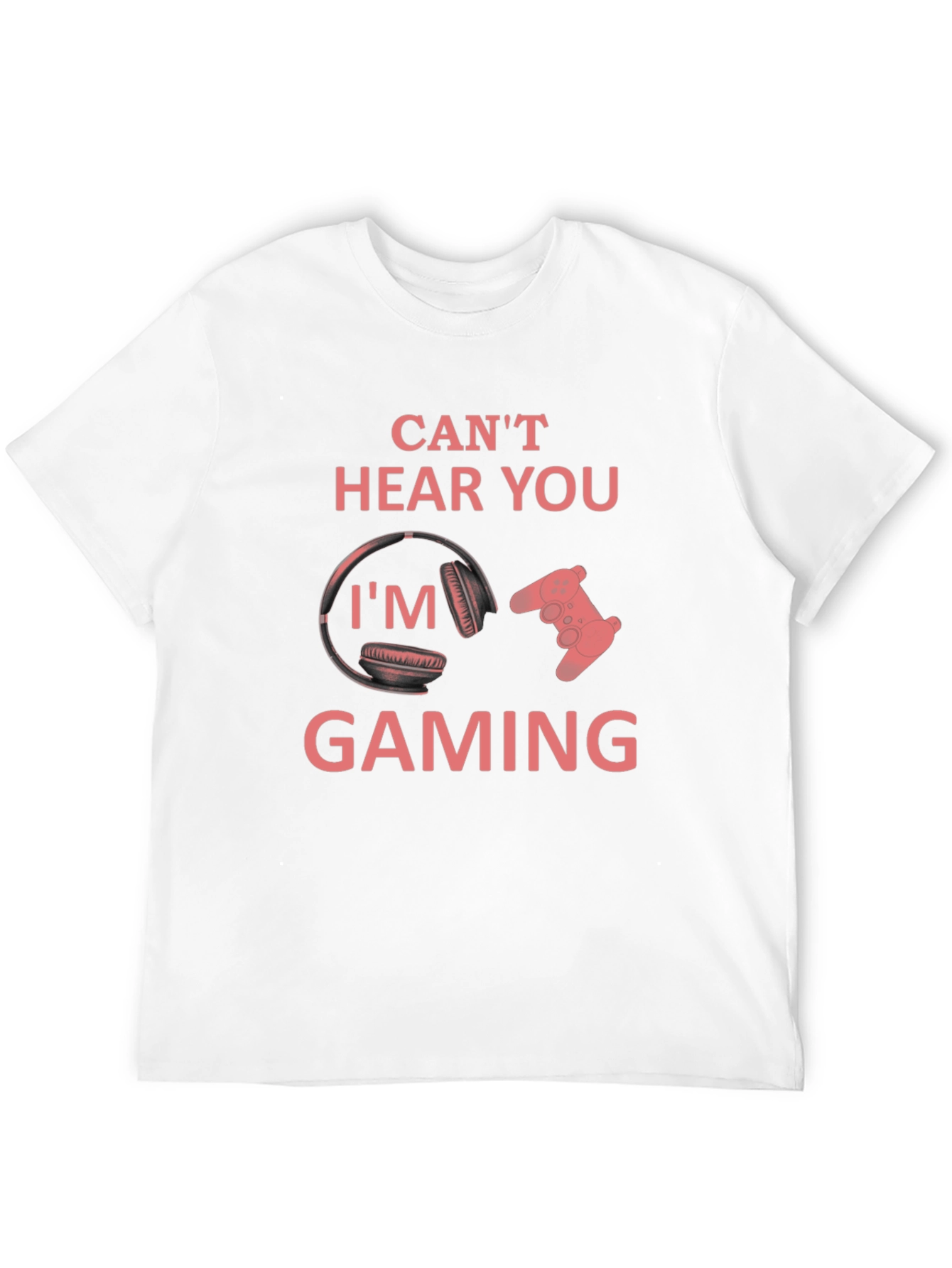 Black Can't Hear You I'm Gaming T-Shirt view 12