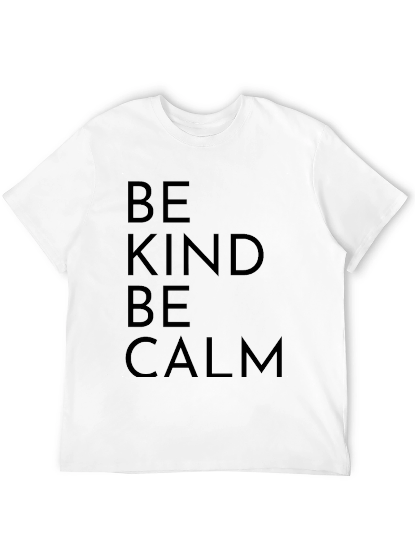 Black Be Kind Be Calm Black Graphic Tee view 12