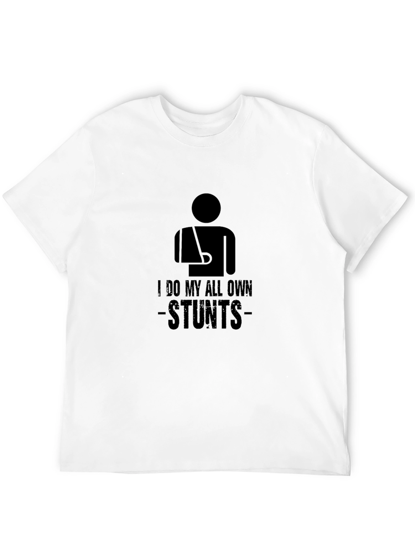 Black I Do My Own Stunts Graphic Tee view 12