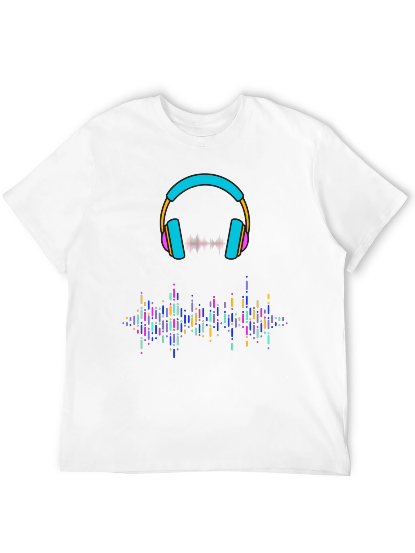 Black Vibrant Headphones & Soundwave Black Tee view 12