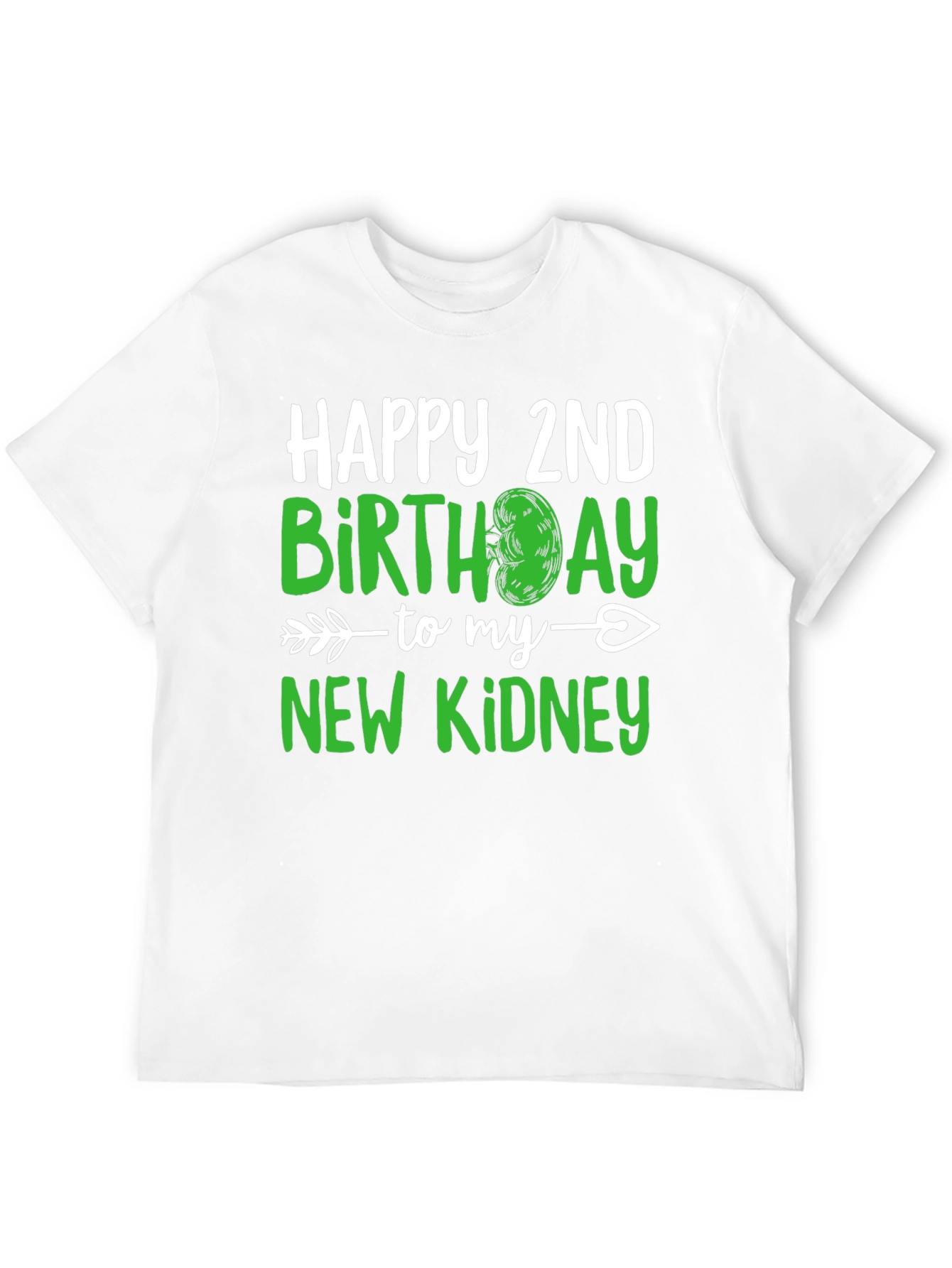 Black New Kidney 2nd Birthday T-Shirt view 12