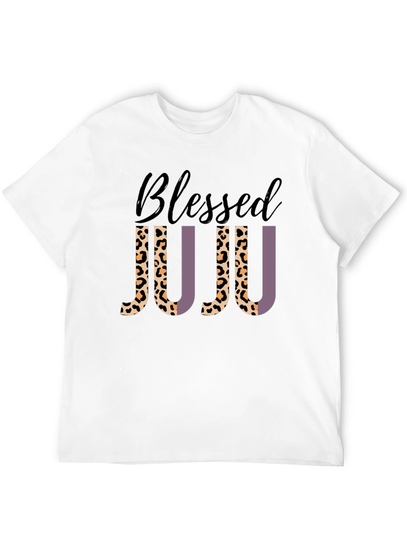 Black Blessed JUJU Leopard Print Graphic Tee view 12