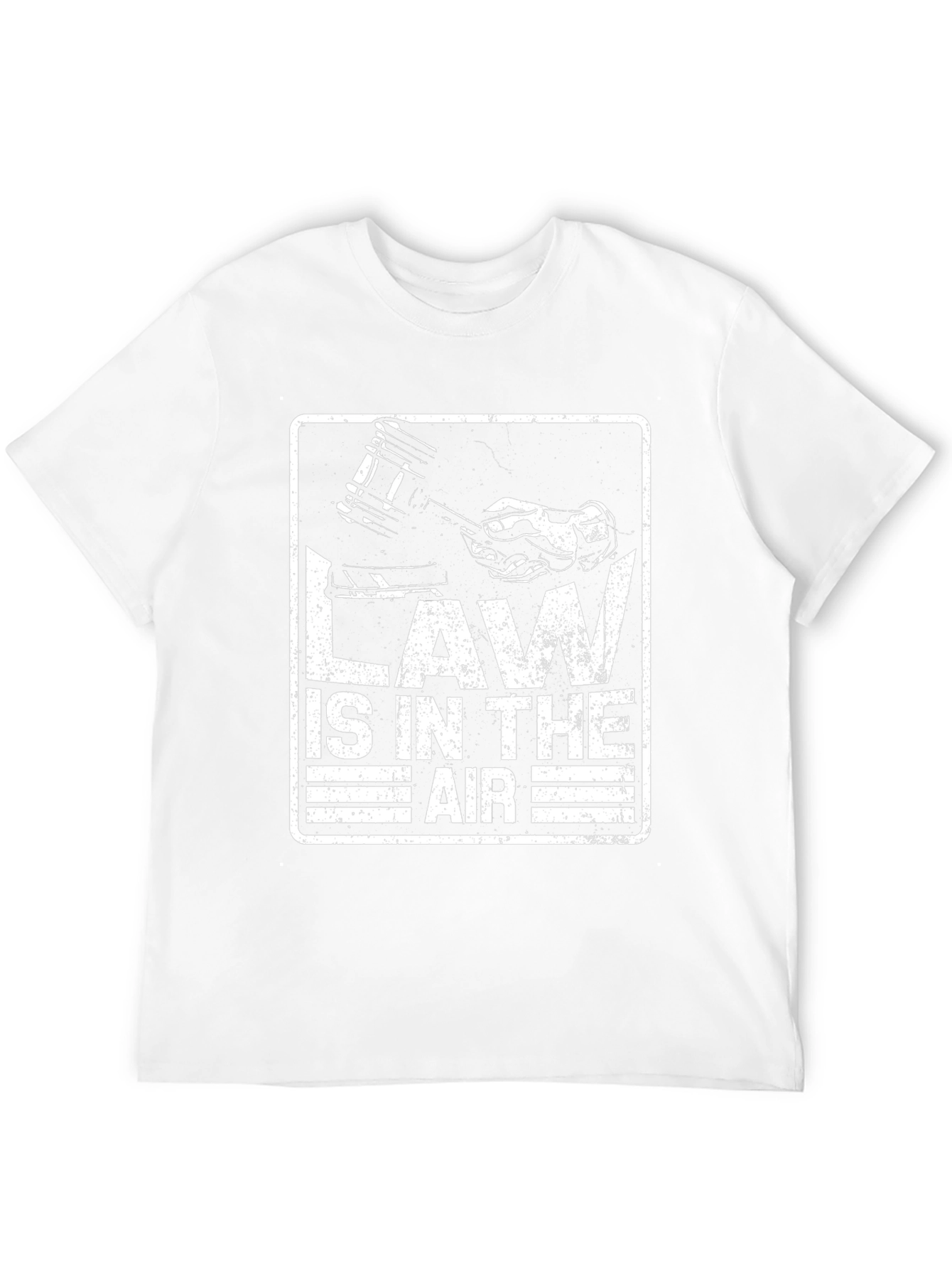 Law is in the Air T-Shirt - Court Gavel Design - 12