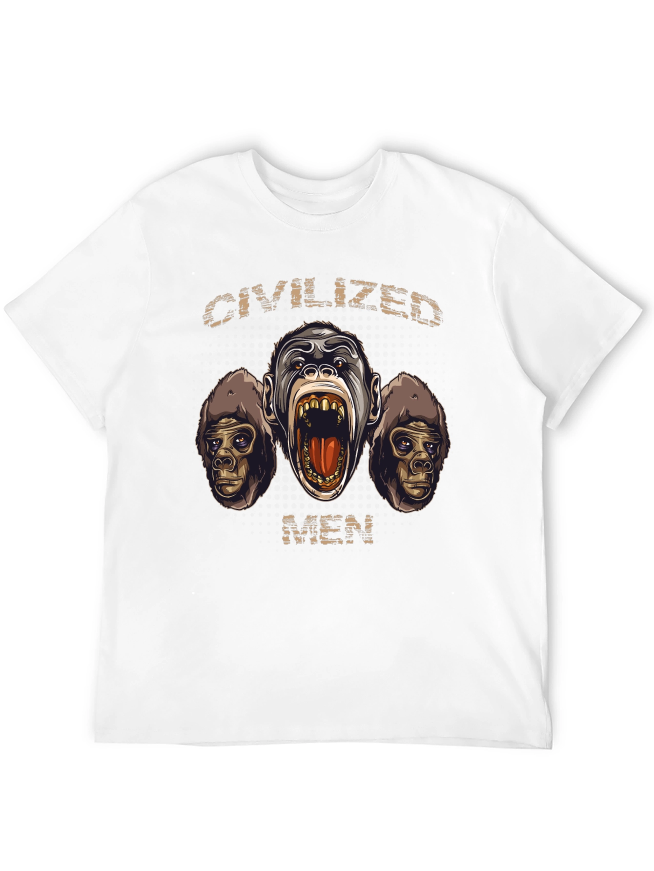 Black Civilized Men Graphic T-Shirt view 12