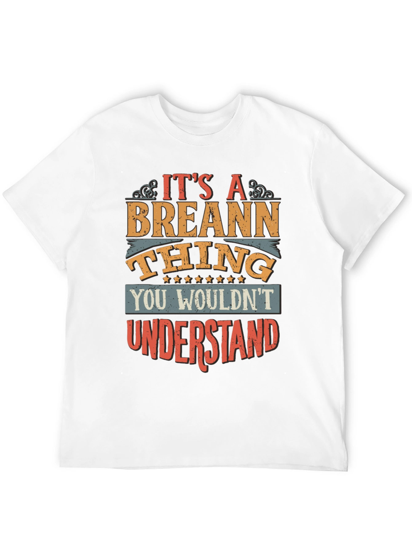 Black Breann Thing T-Shirt - Funny Personalized Name Tee view 12